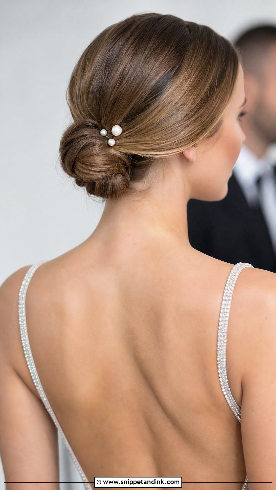 Sleek Low Bun for Wedding Guest - Snippet and Ink - 20 Straight Hairstyles Wedding Guest