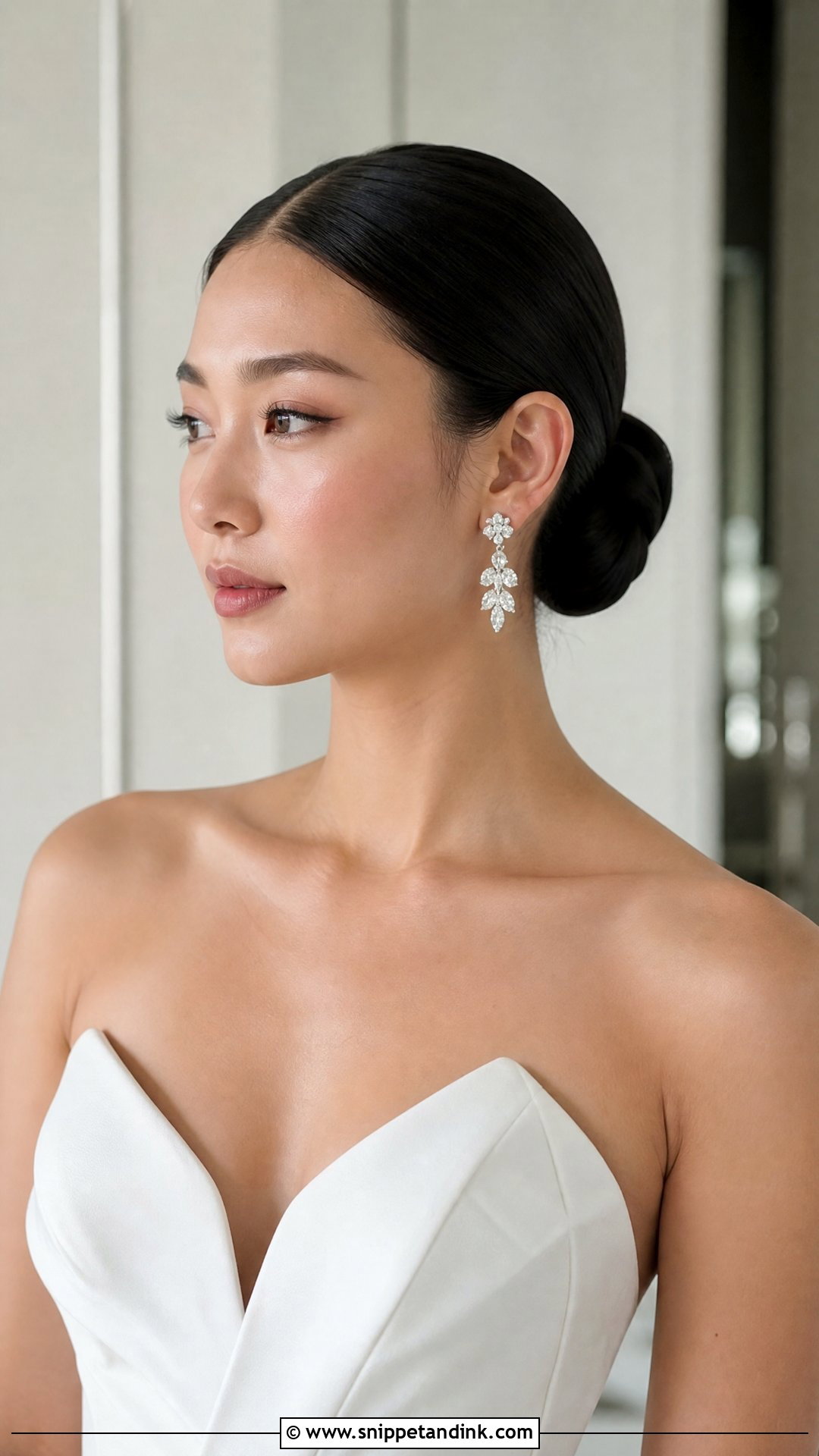 Sleek Low Bun for the Bride - Snippet and Ink - 20 Hairstyles for the Bride