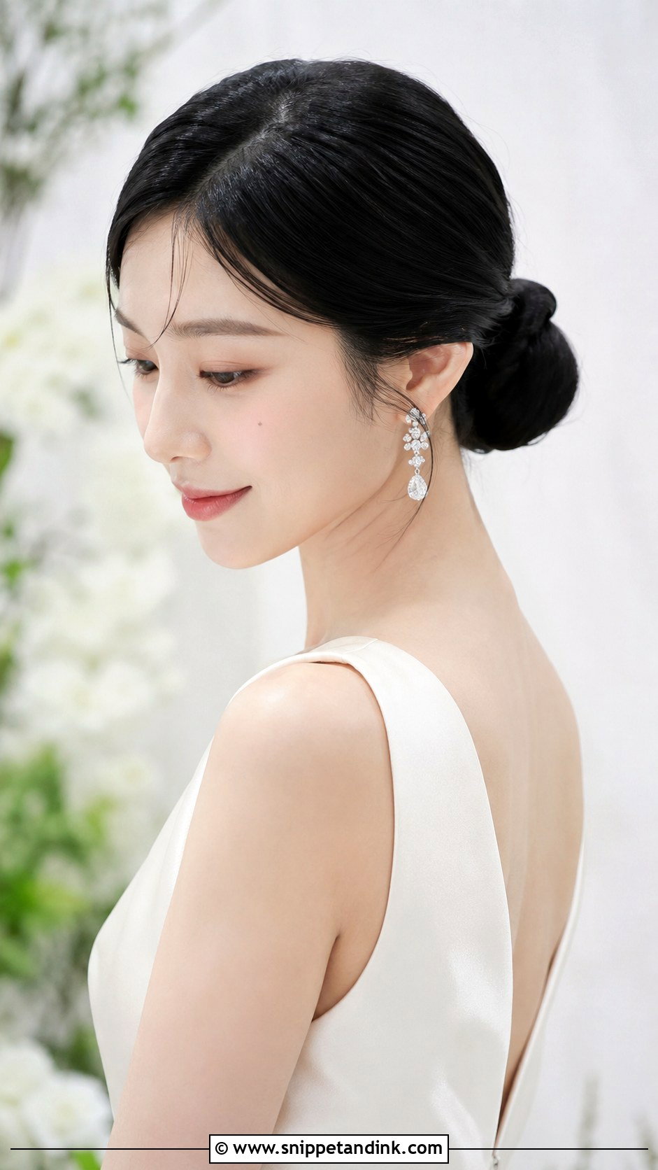 Sleek Low Chignon - Snippet and Ink - 20 Up Do Hairstyles for Weddings