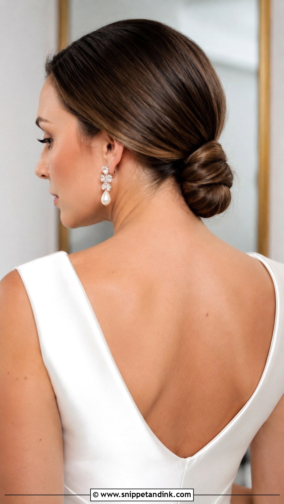 Sleek Low Chignon - Snippet and Ink - 25 Christian Bridal Hairstyle Ideas