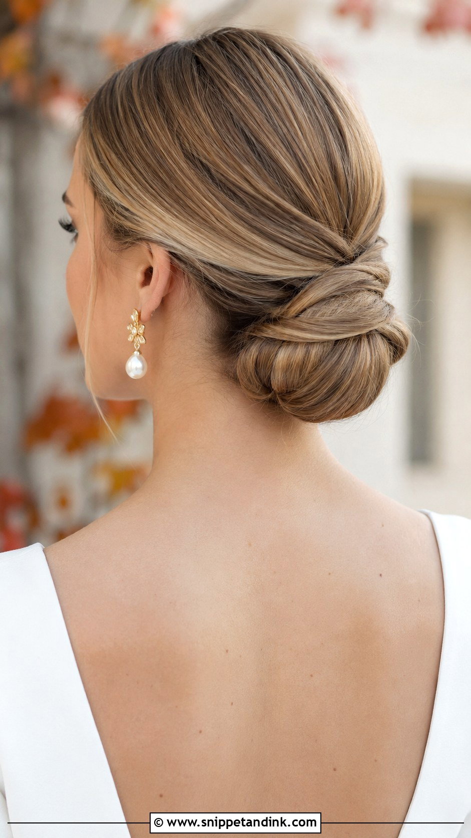 Sleek Low Chignon Bridal Updo - Snippet and Ink - 25 Wedding Bridal Hairstyles