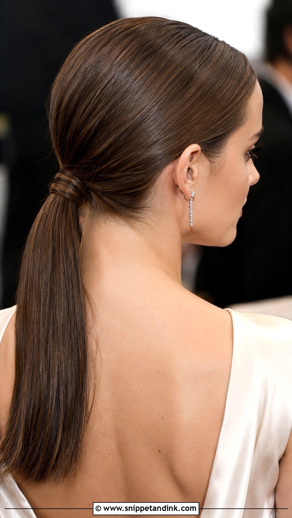 Sleek Low Ponytail - Snippet and Ink - 30 Hair for Wedding Guest Ideas