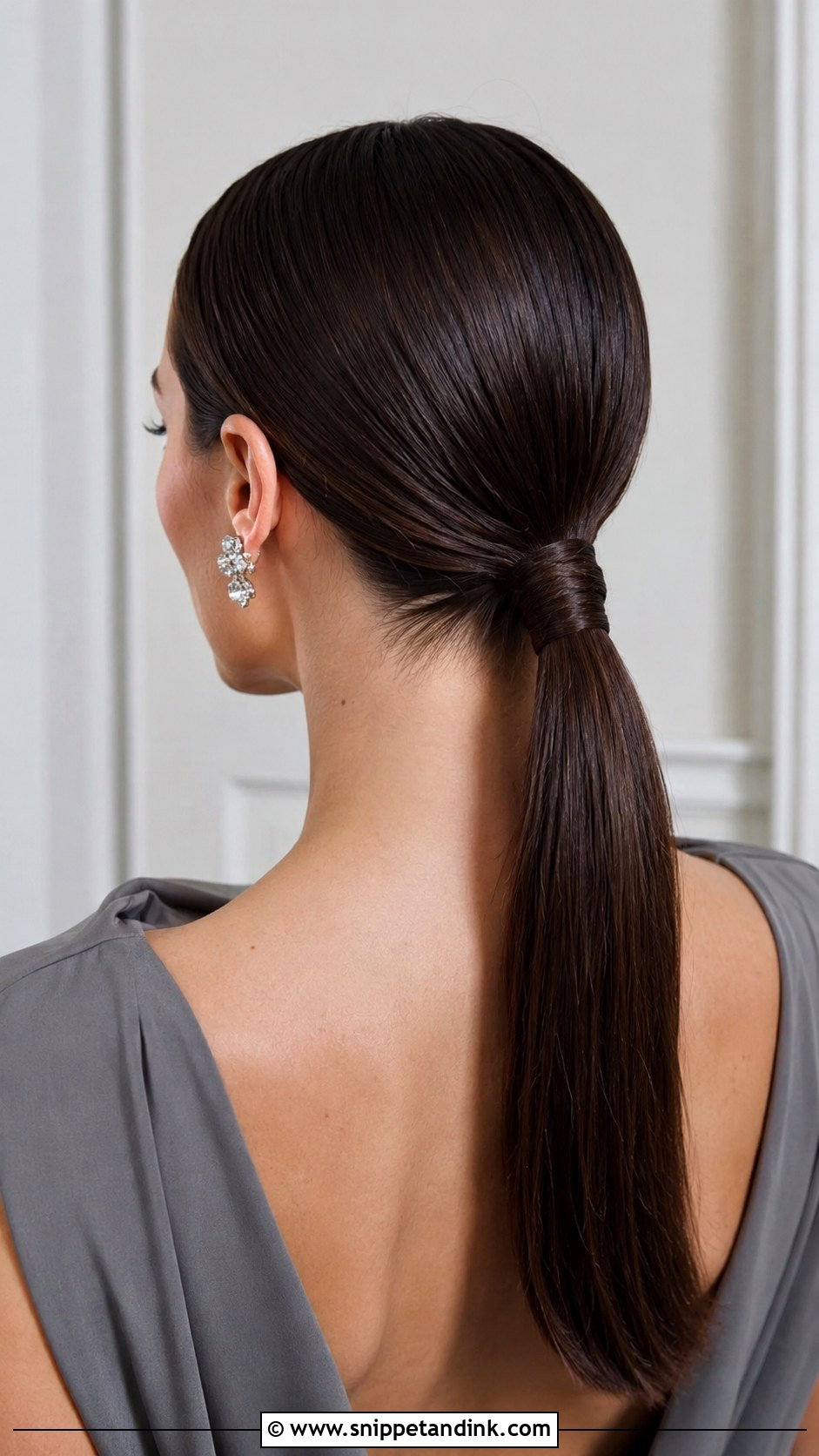 Sleek Low Ponytail - Snippet and Ink - 25 Mother of the Bride Hairdos