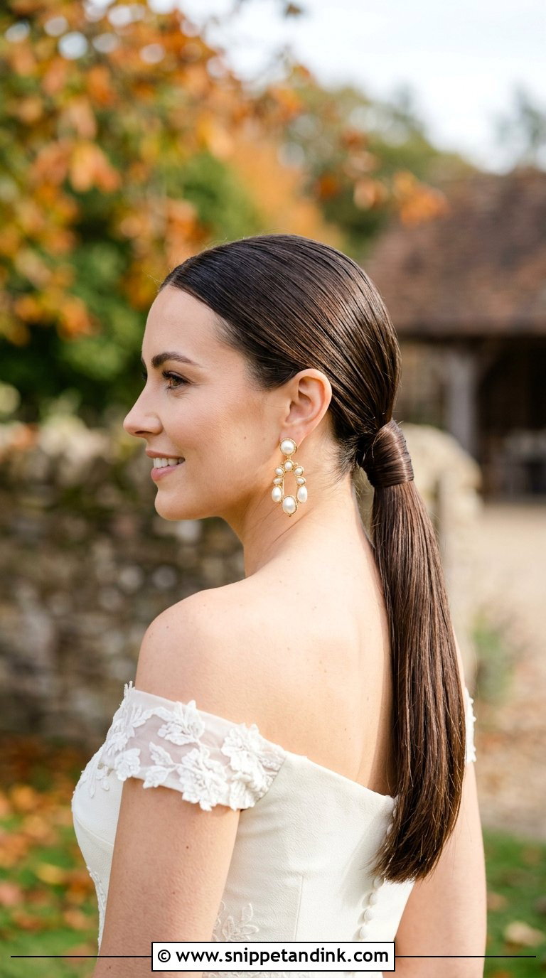Sleek Low Ponytail Tutorial - Snippet and Ink - 20 Bridal Hair Tutorial Ideas