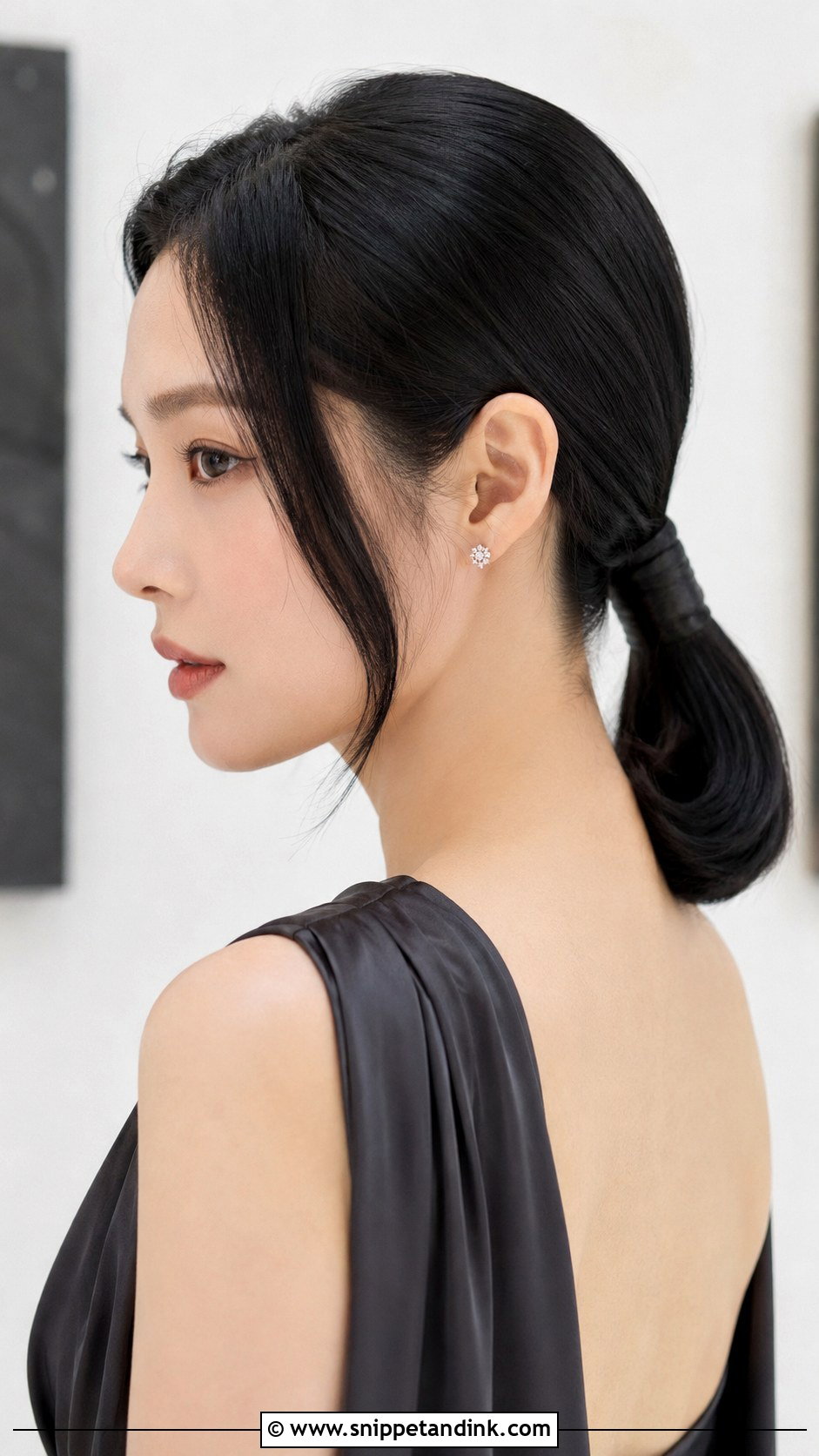 Sleek Low Ponytail Updo - Snippet and Ink - 25 Mother of the Bride Updos