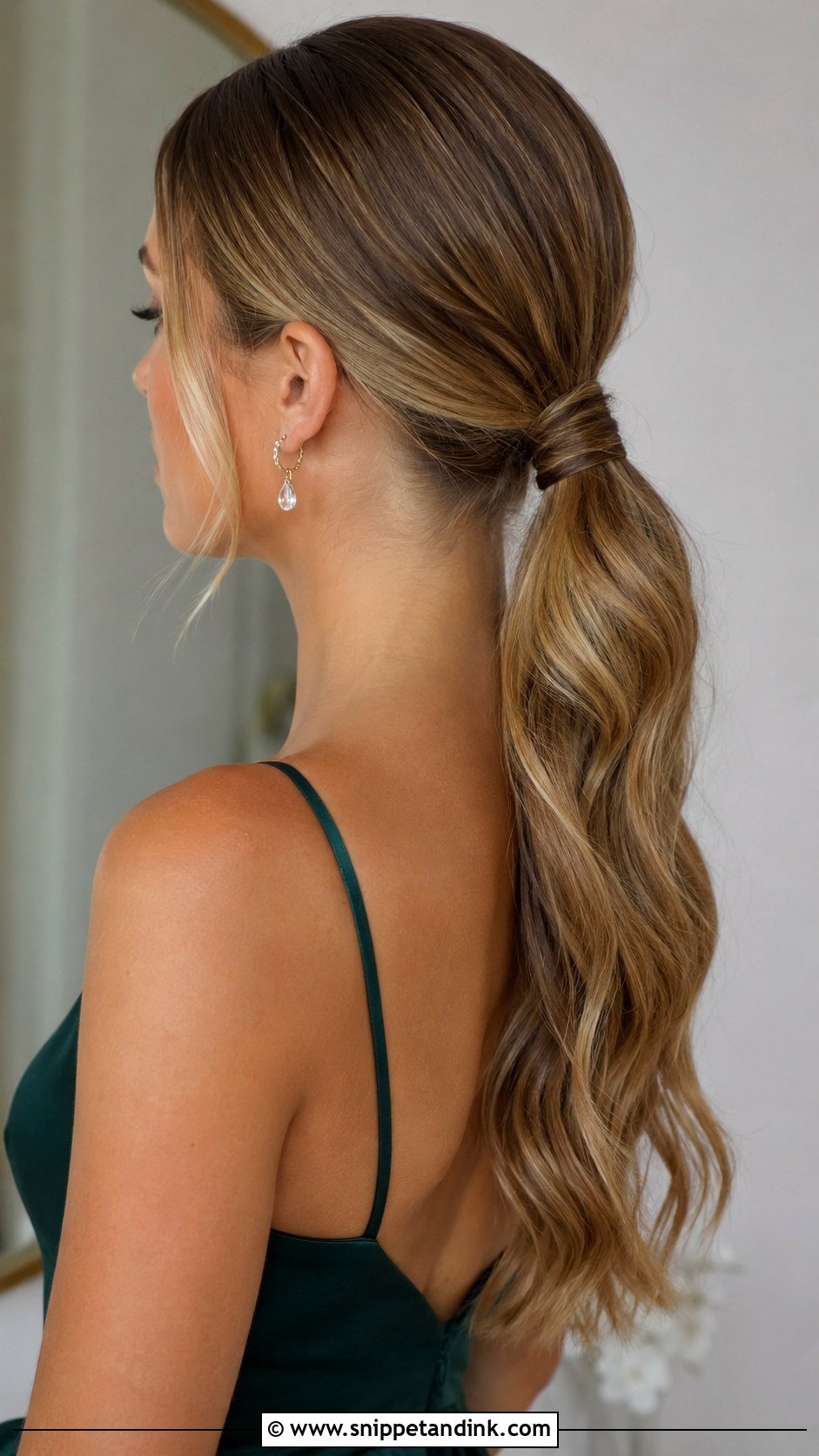 Sleek Low Ponytail Wedding Hair - Snippet and Ink - 15 Sister of the Groom Hairstyles