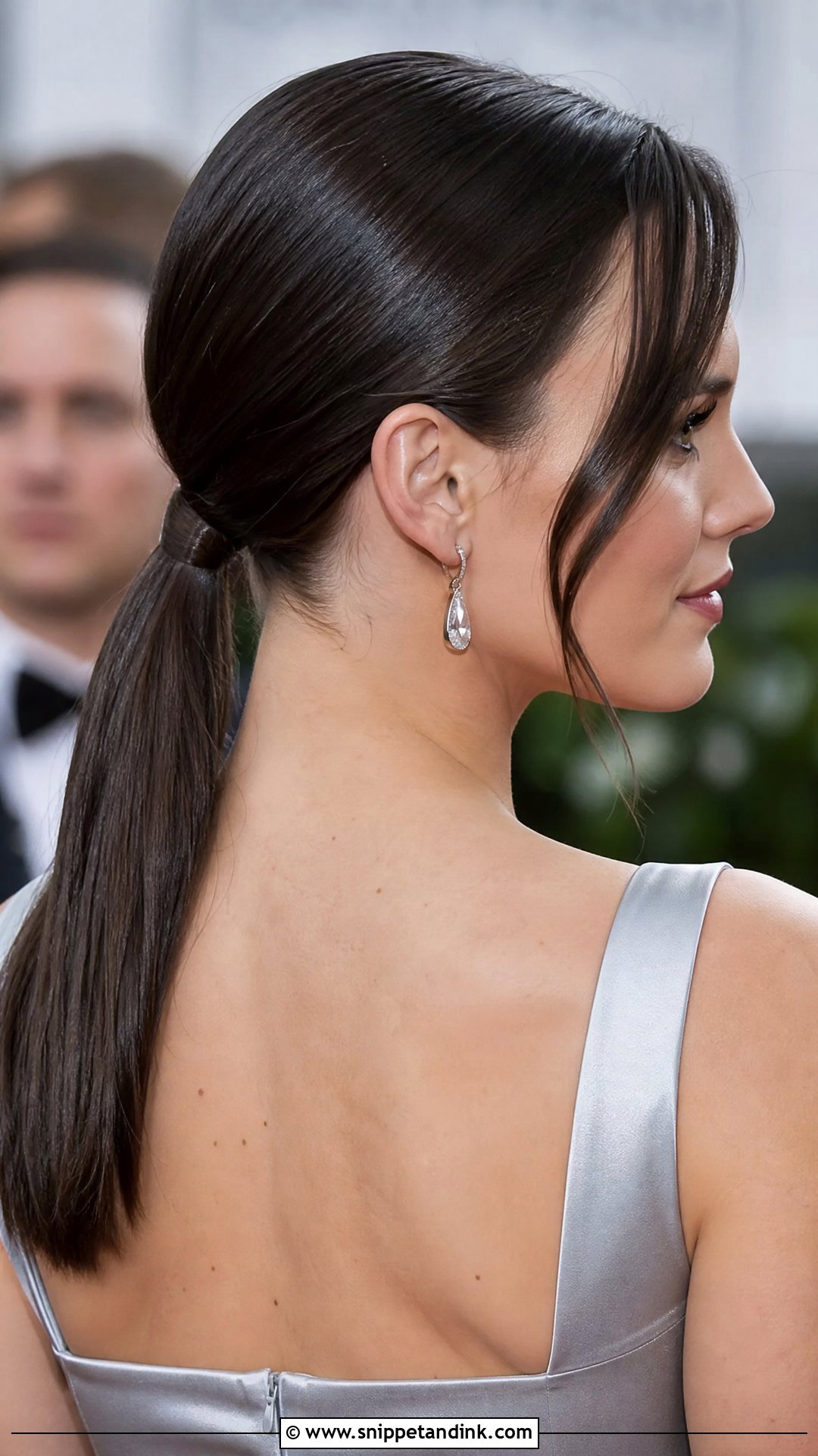 Sleek Low Ponytail for Mom - Snippet and Ink - 20 Mother of the Bride Hairstyles Over 50 Mom Wedding Hairs