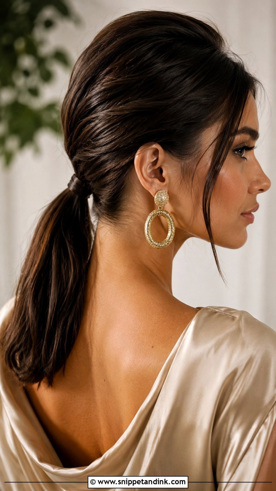 Sleek Low Ponytail for Thin Hair - Snippet and Ink - 20 Wedding Hairstyles for Fine Hair