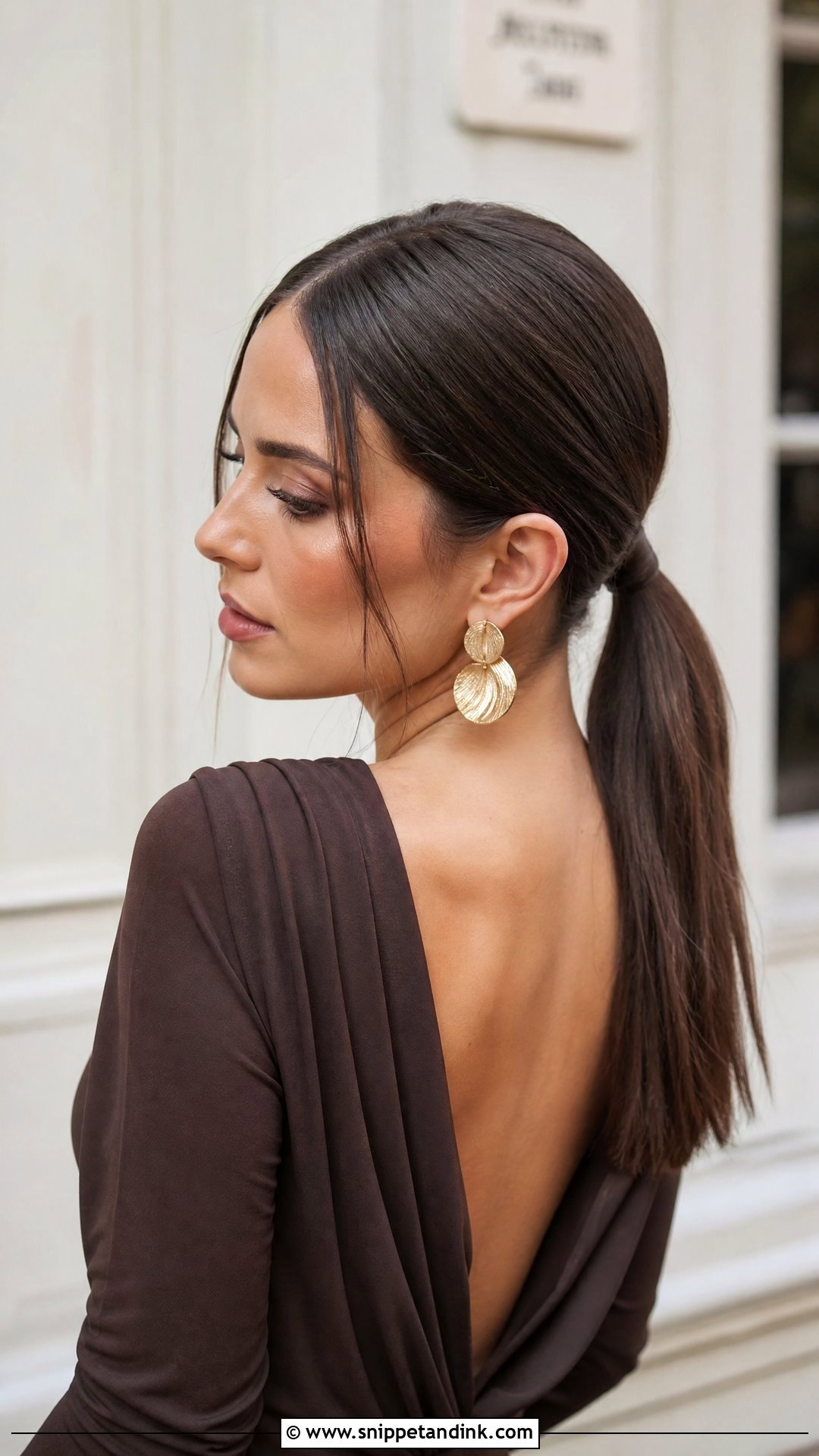 Sleek Low Ponytail for Wedding - Snippet and Ink - 20 Hairstyles for Join Wedding