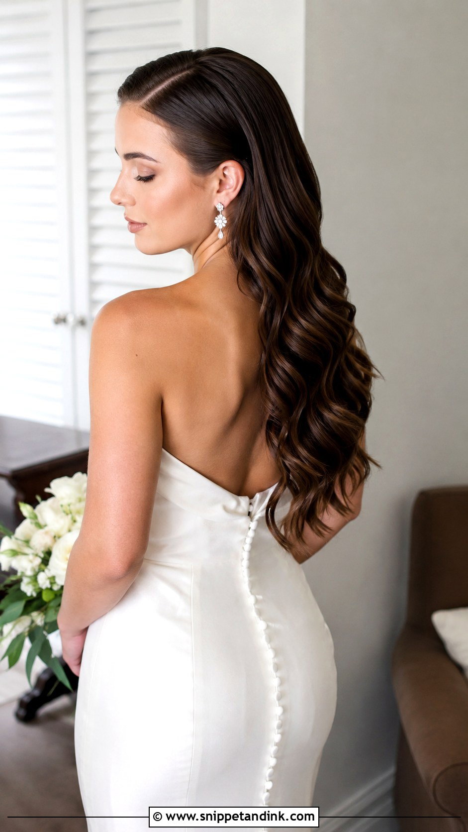 Sleek Mermaid Wedding Hair - Snippet and Ink - 20 Mermaid Wedding Hair Ideas