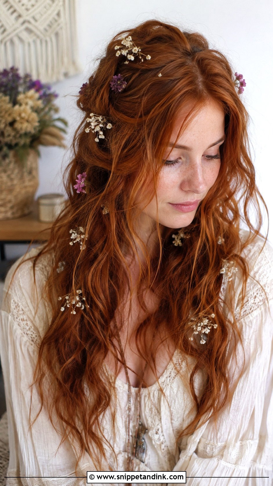 Sleek Middle Part Bun - Snippet and Ink - 25 Wedding Party Hairstyles