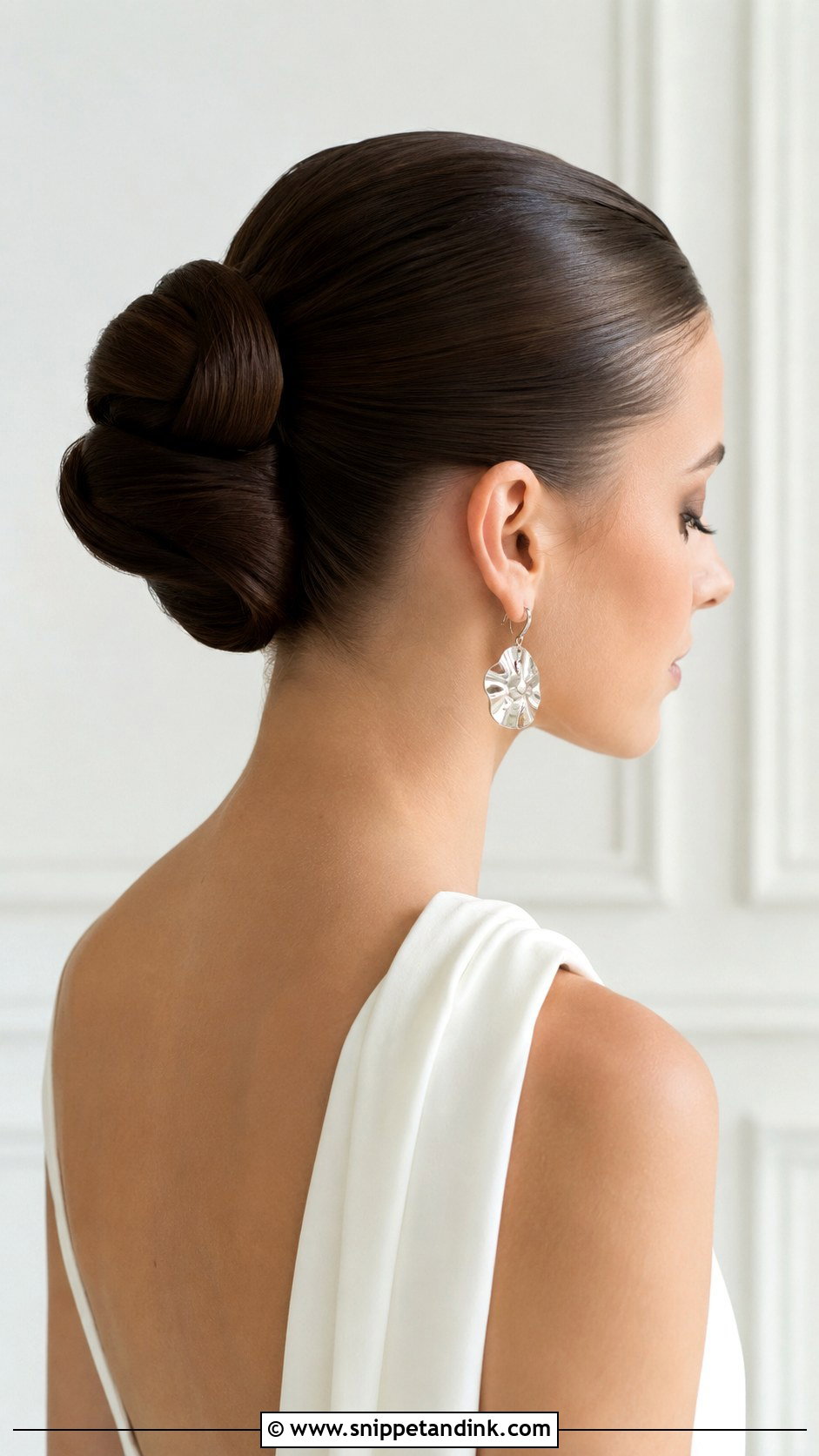 Sleek Modern Updo Wedding Hairstyle - Snippet and Ink - 20 Wedding Hairstyles Videos