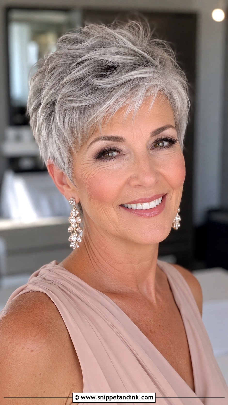 Sleek Pixie Cut with Volume - Snippet and Ink - 20 Mother of Groom Hair Ideas