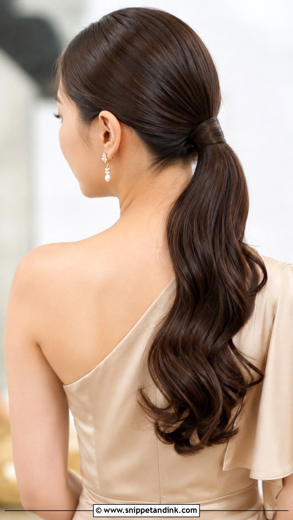 Sleek Ponytail Bridesmaid Hair - Snippet and Ink - 20 Hair Ideas for Wedding Bridesmaid