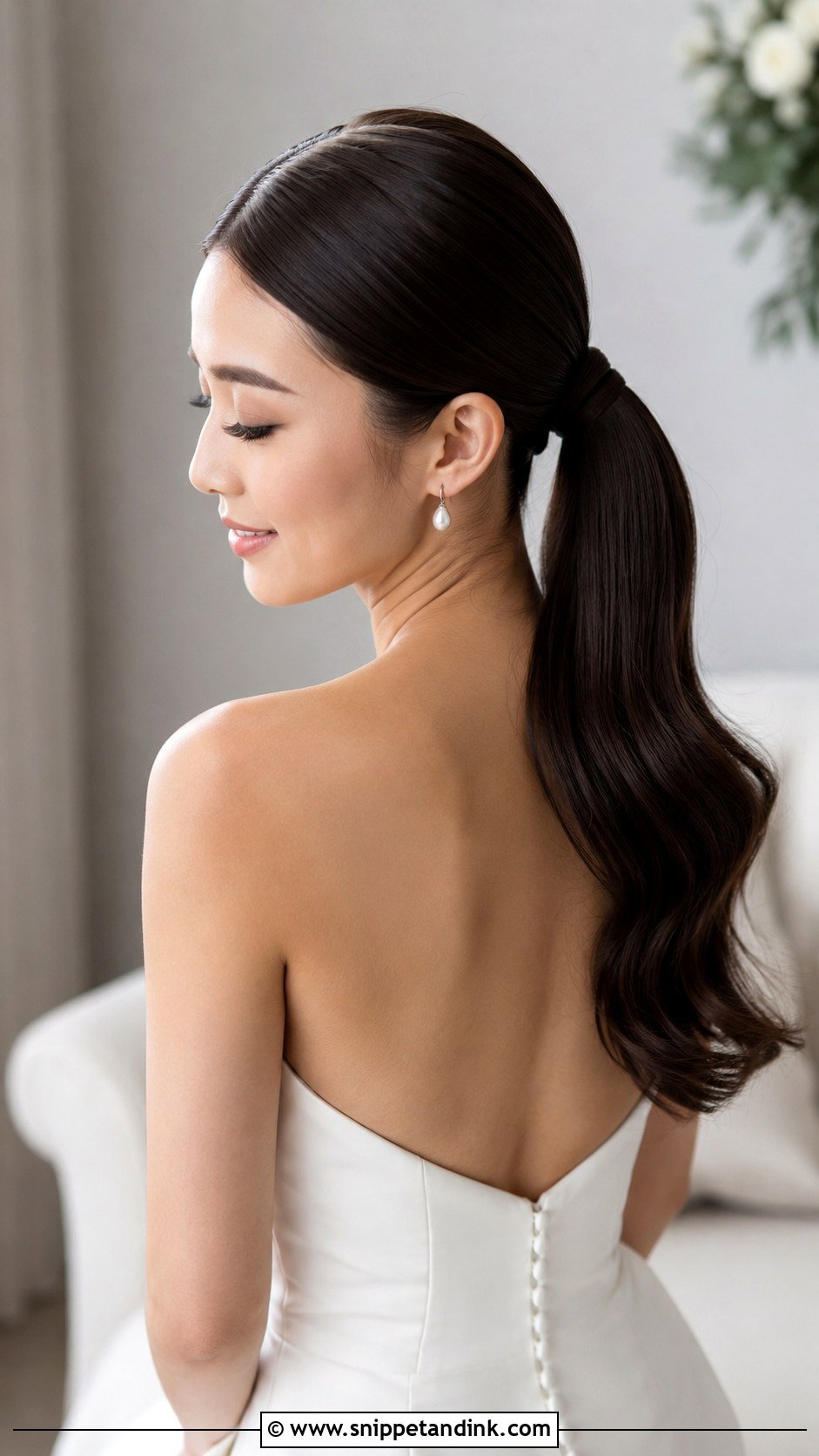 Sleek Ponytail Wedding Hairstyle Tutorial - Snippet and Ink - 15 Wedding Hairstyle Tutorial Videos