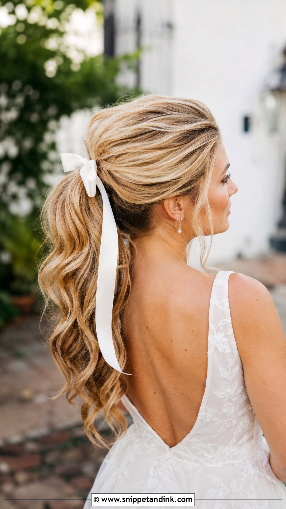 Sleek Ponytail With Volume - Snippet and Ink - 20 50s Wedding Hair Ideas