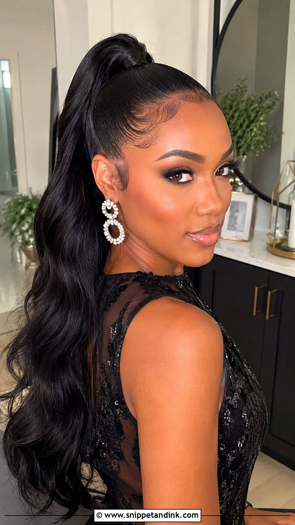 Sleek Ponytail for Wedding Guest - Snippet and Ink - 25 Wedding Guest Hairstyles Black Women