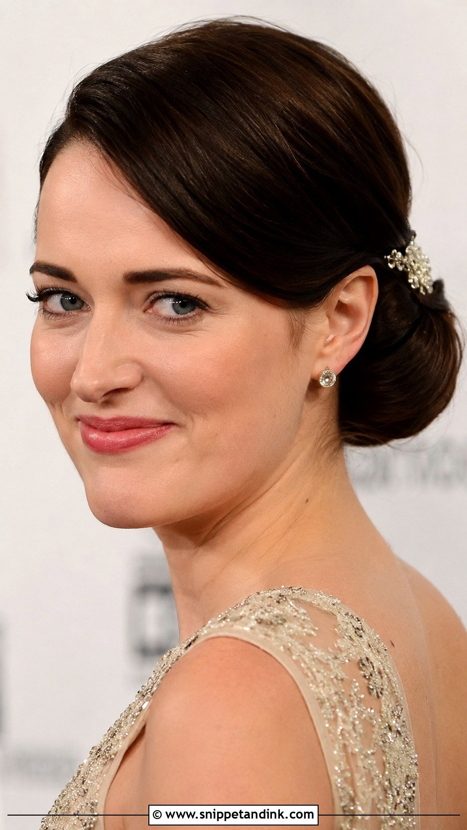 Sleek Side Part Updo - Snippet and Ink - 30 Bridal Hair Updo Ideas