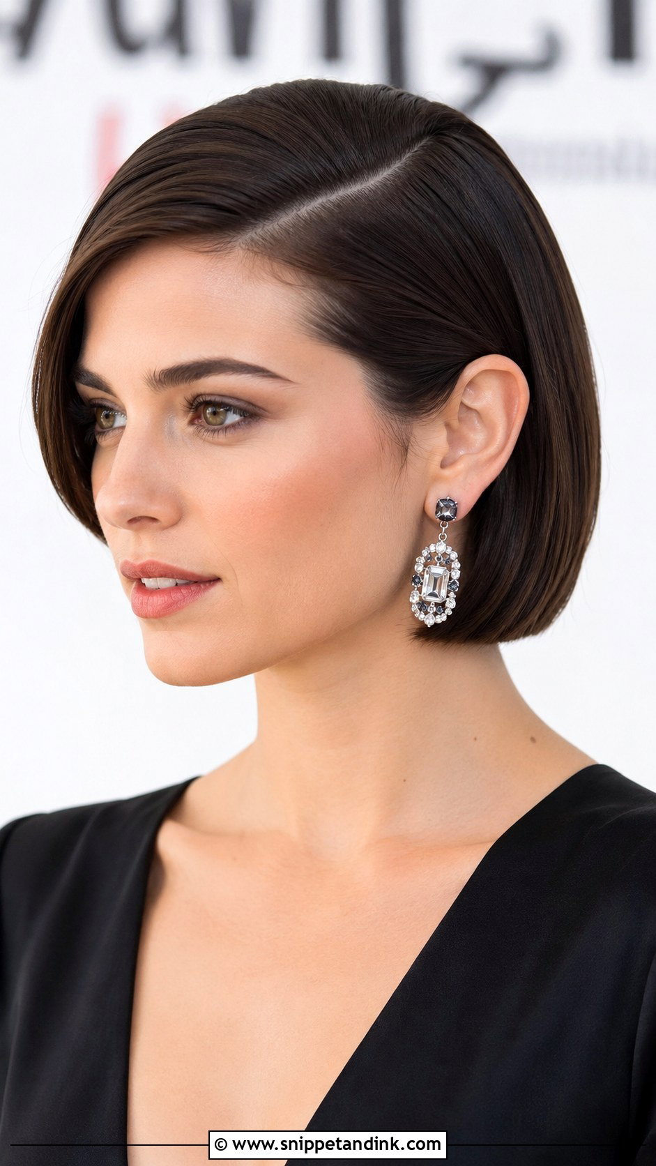 Sleek Side Part for Short Hair - Snippet and Ink - 30 Short Hair Styles for Wedding Guest