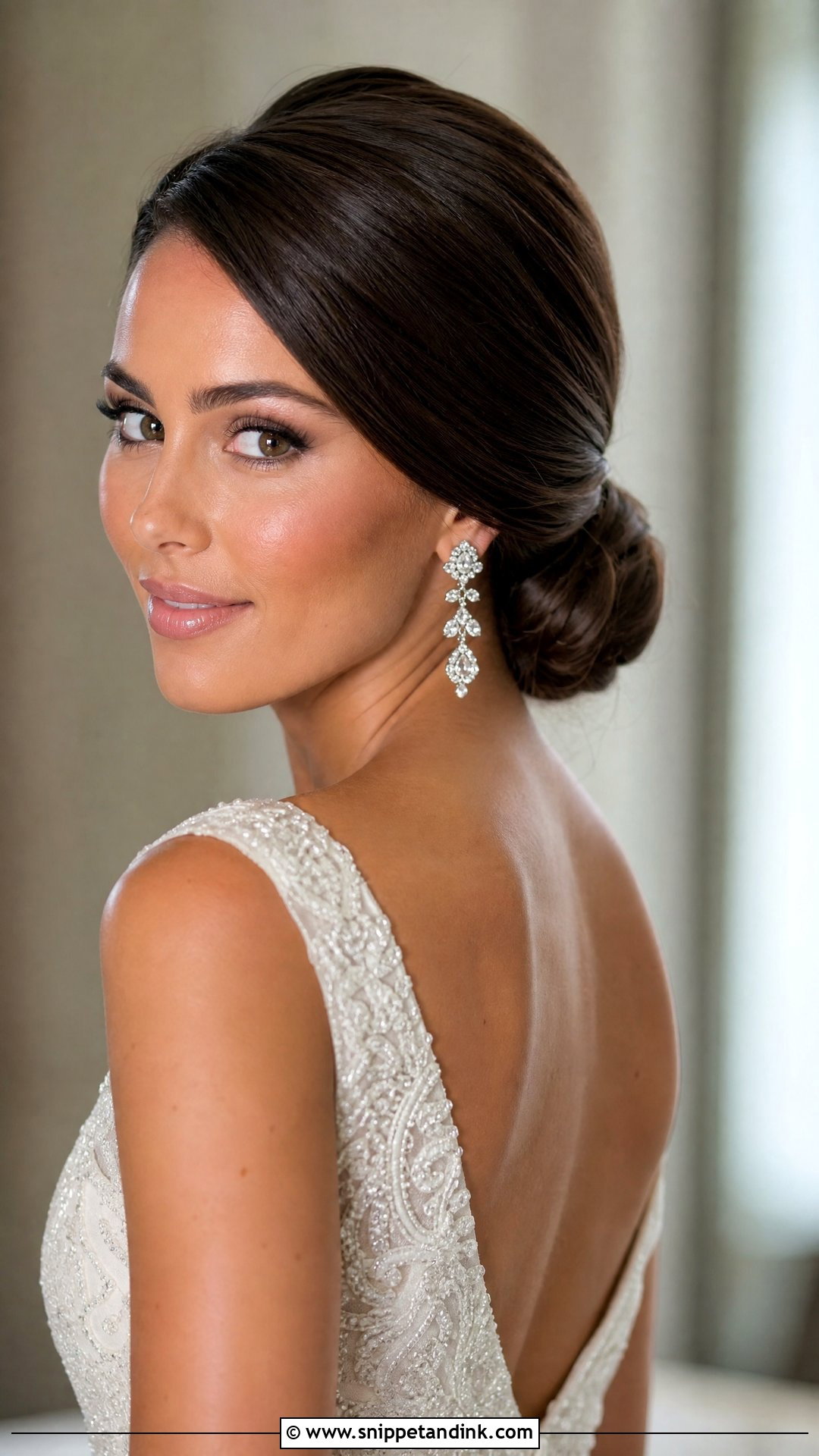 Sleek Side Parted Updo - Snippet and Ink - 20 Sleek Wedding Updo Ideas