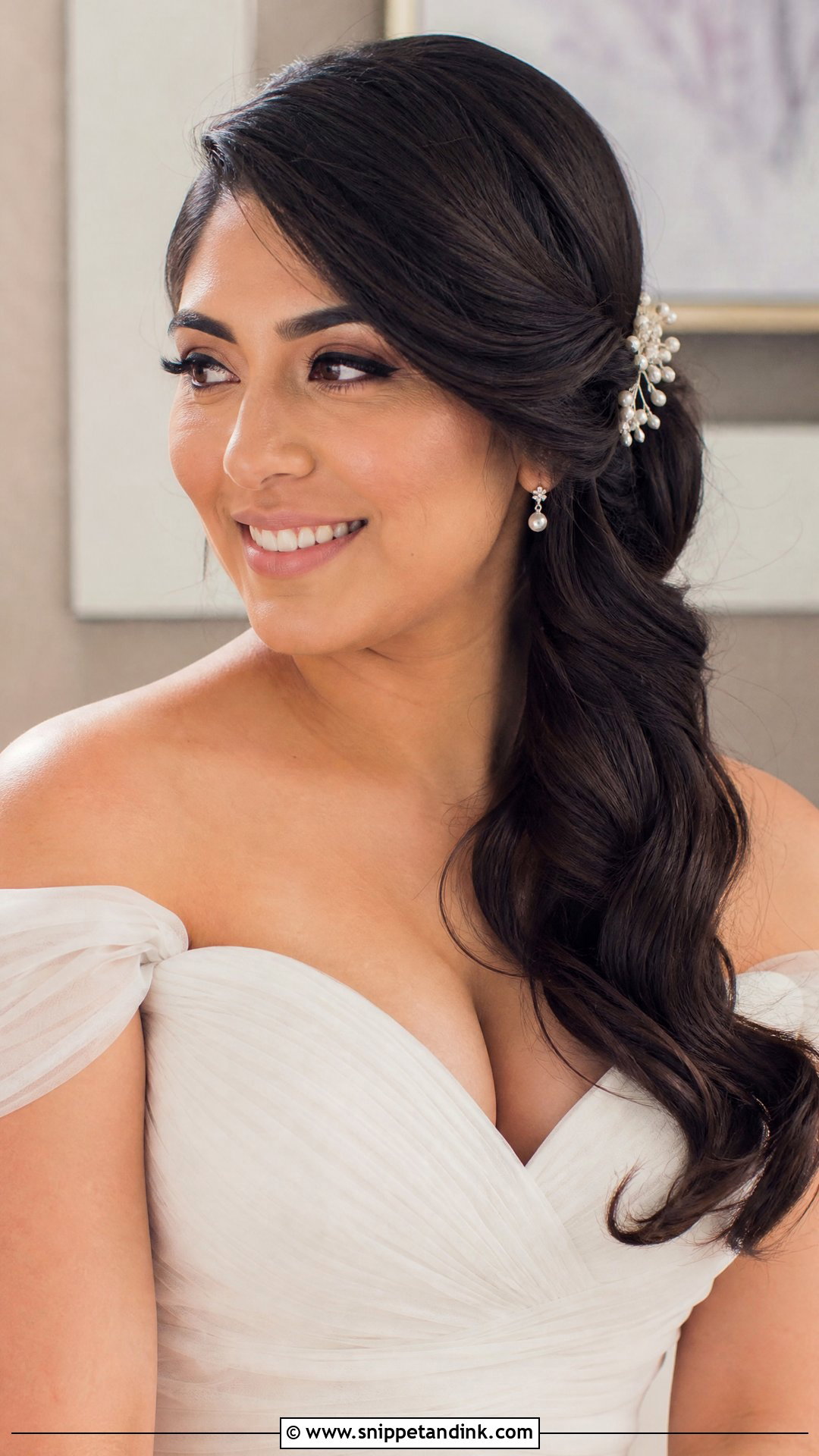 Sleek Side Ponytail Wedding Hairstyle - Snippet and Ink - 20 Sleek Hairstyles for Wedding
