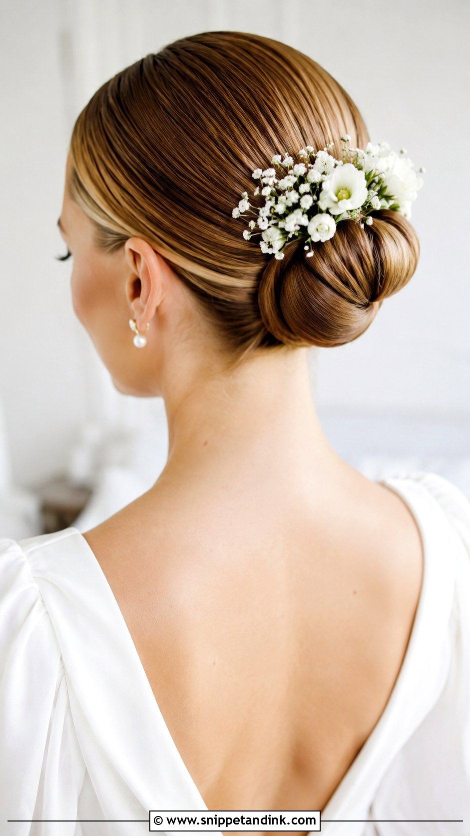 Sleek Side Swept Wedding Updo - Snippet and Ink - 20 Slick Wedding Hair Ideas