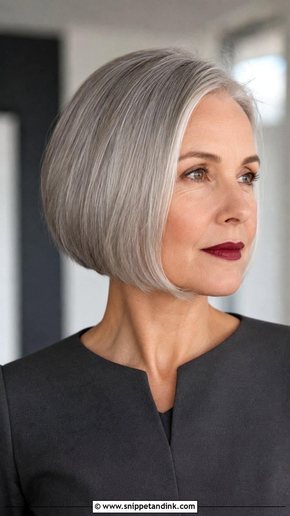 Sleek Silver Bob Haircut - Snippet and Ink - 20 Mother of Groom Hairstyles Over 50