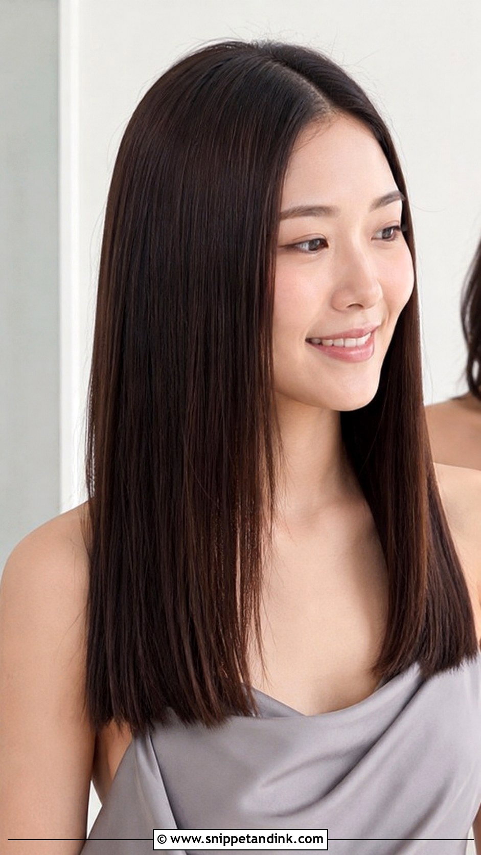 Sleek Straight Bridesmaid Hair Down - Snippet and Ink - 20 Simple Bridesmaid Hairstyles Down