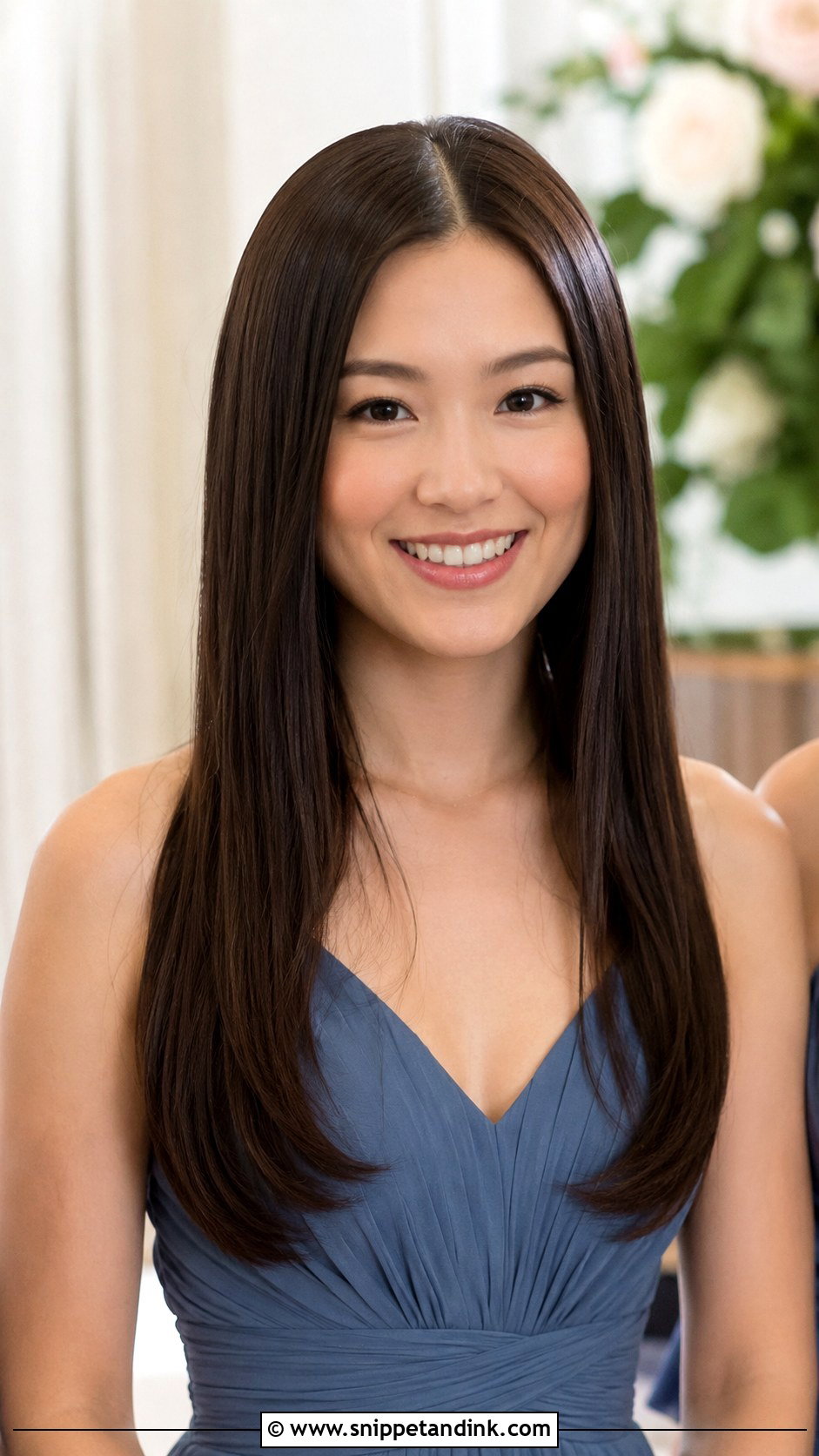 Sleek Straight Bridesmaid Hair Down - Snippet and Ink - 20 Down Hairstyles Wedding Bridesmaid