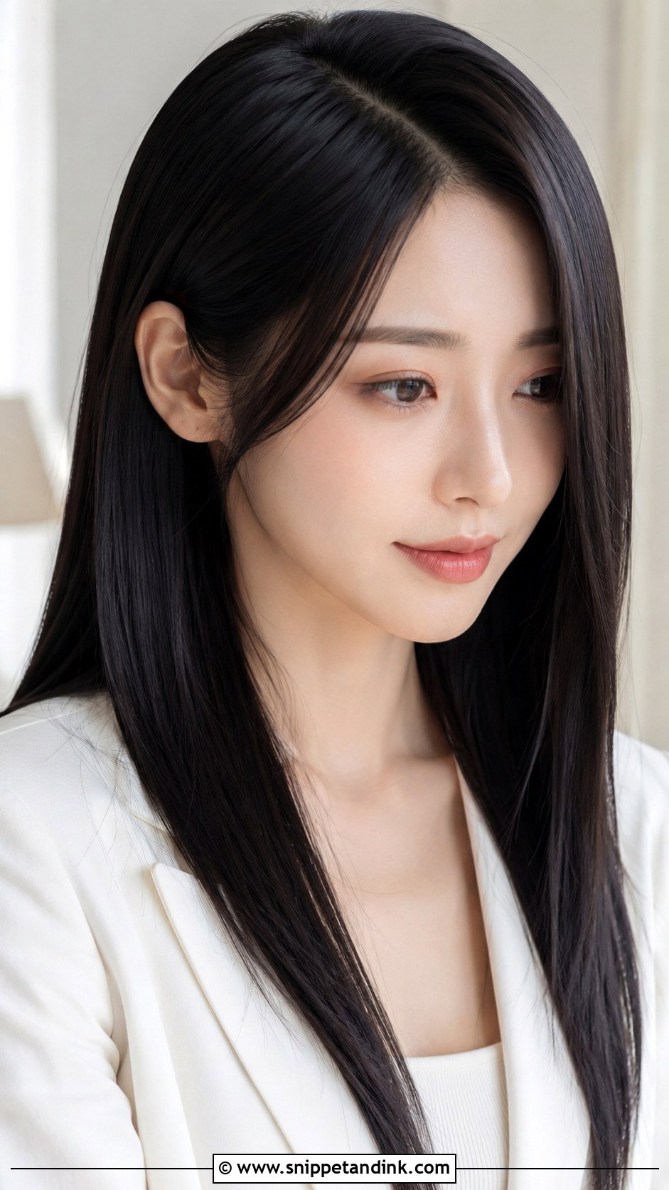 Sleek Straight Hair - Snippet and Ink - 30 Hairstyle for Engagement Ideas