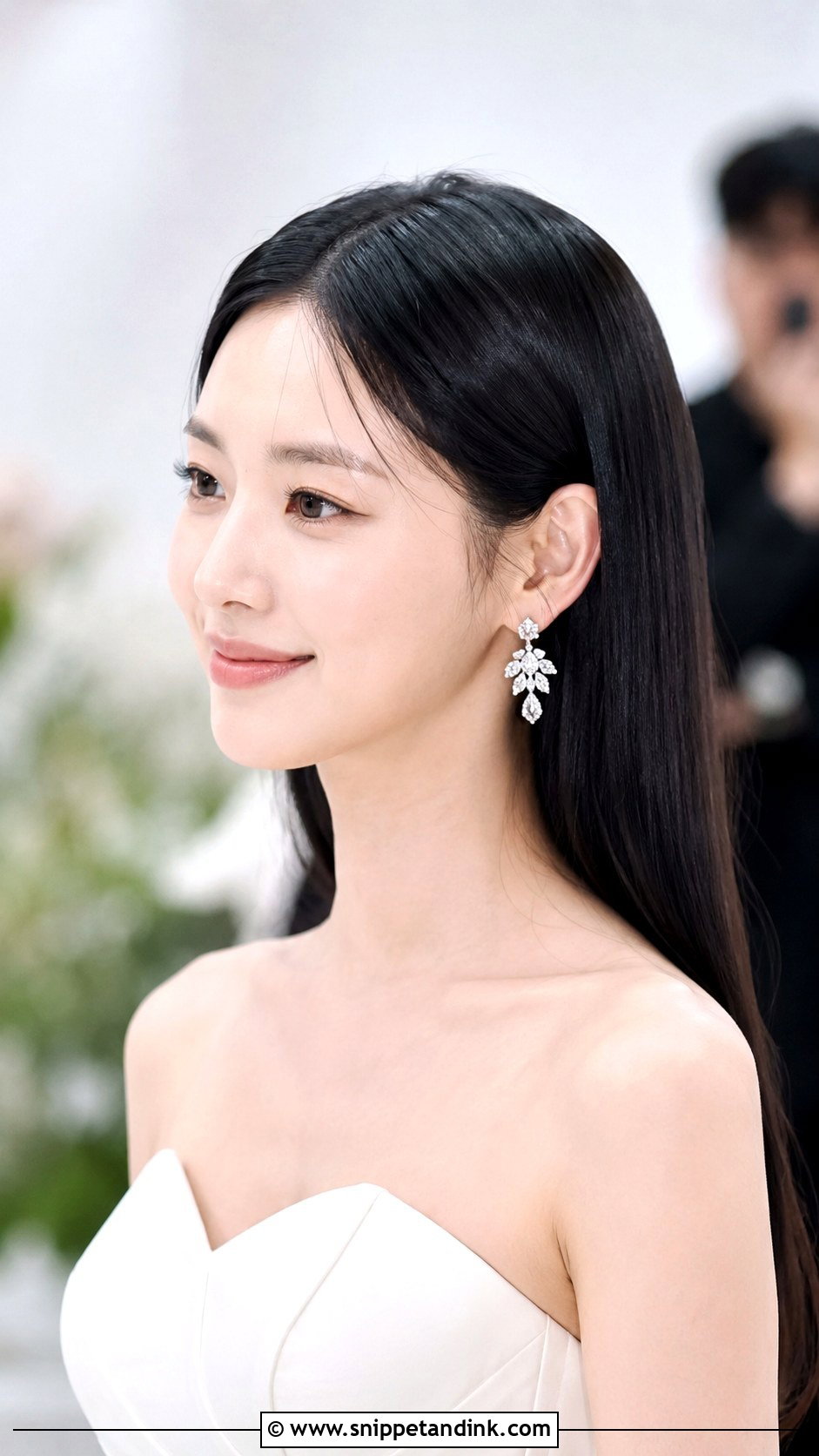 Sleek Straight Hair Down - Snippet and Ink - 30 Hair for Wedding Ideas