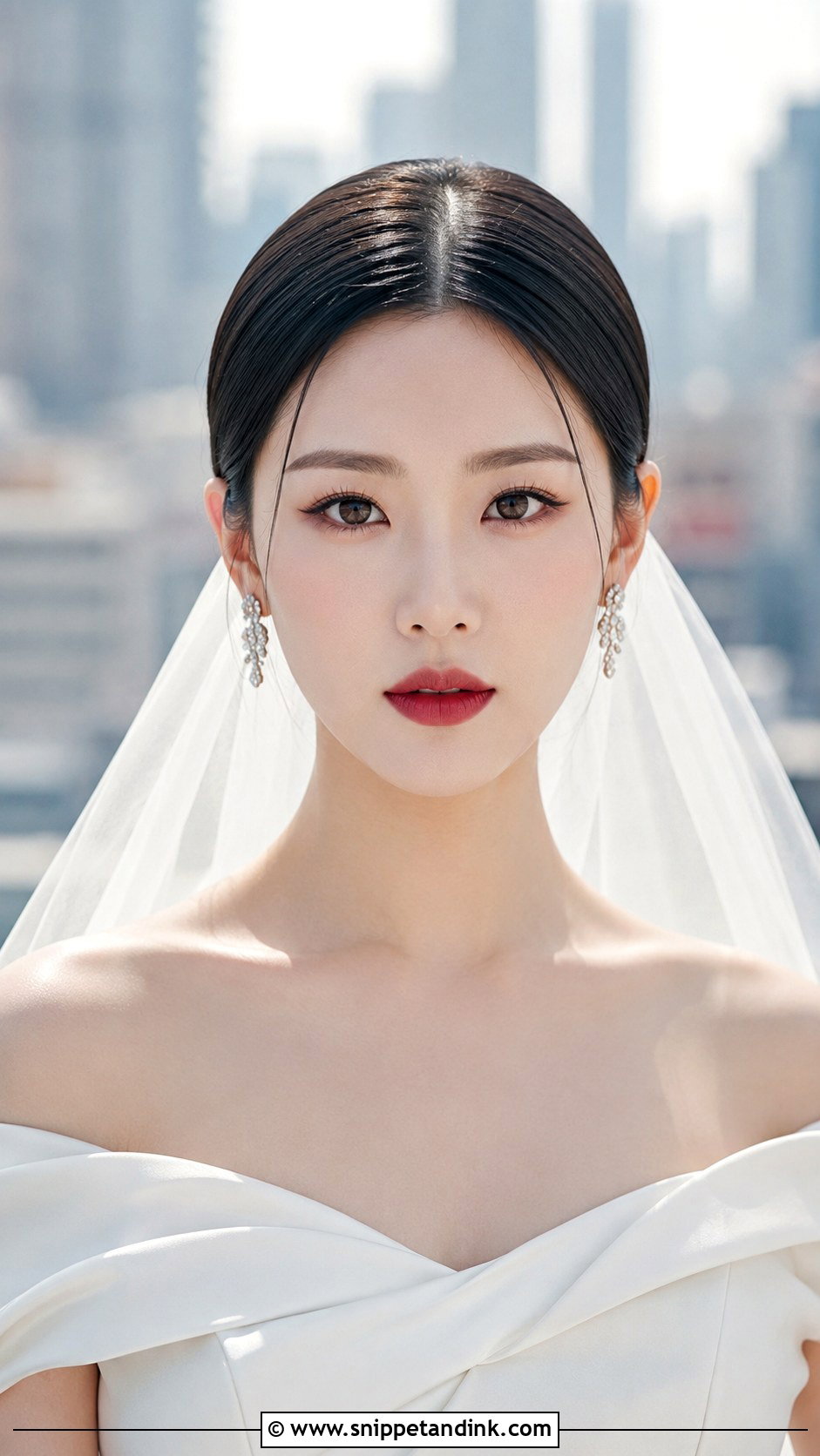 Sleek Straight Hair With Center Part - Snippet and Ink - 25 Marriage Hairstyles