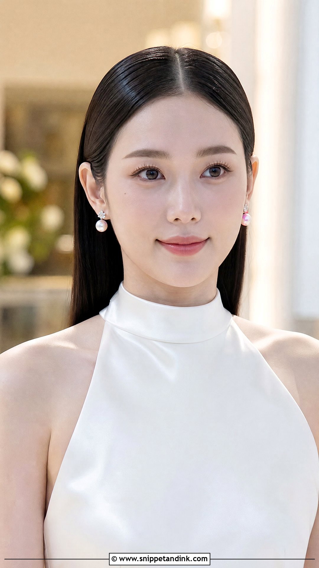 Sleek Straight Hair With Tucked Sides - Snippet and Ink - 20 Sleek Straight Wedding Hair Ideas
