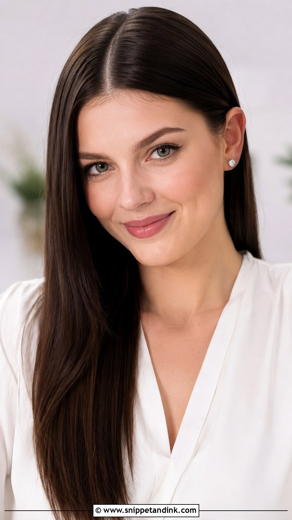 Sleek Straight Hair for Engagement - Snippet and Ink - 25 Hair Styles for Engagement