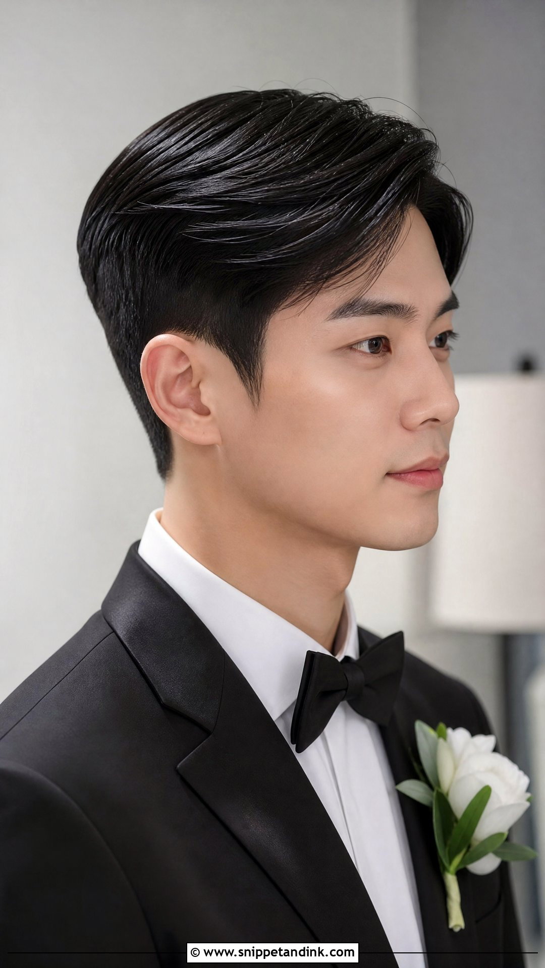 Sleek Straight Hair for Grooms - Snippet and Ink - 20 Groom Hairstyle Ideas