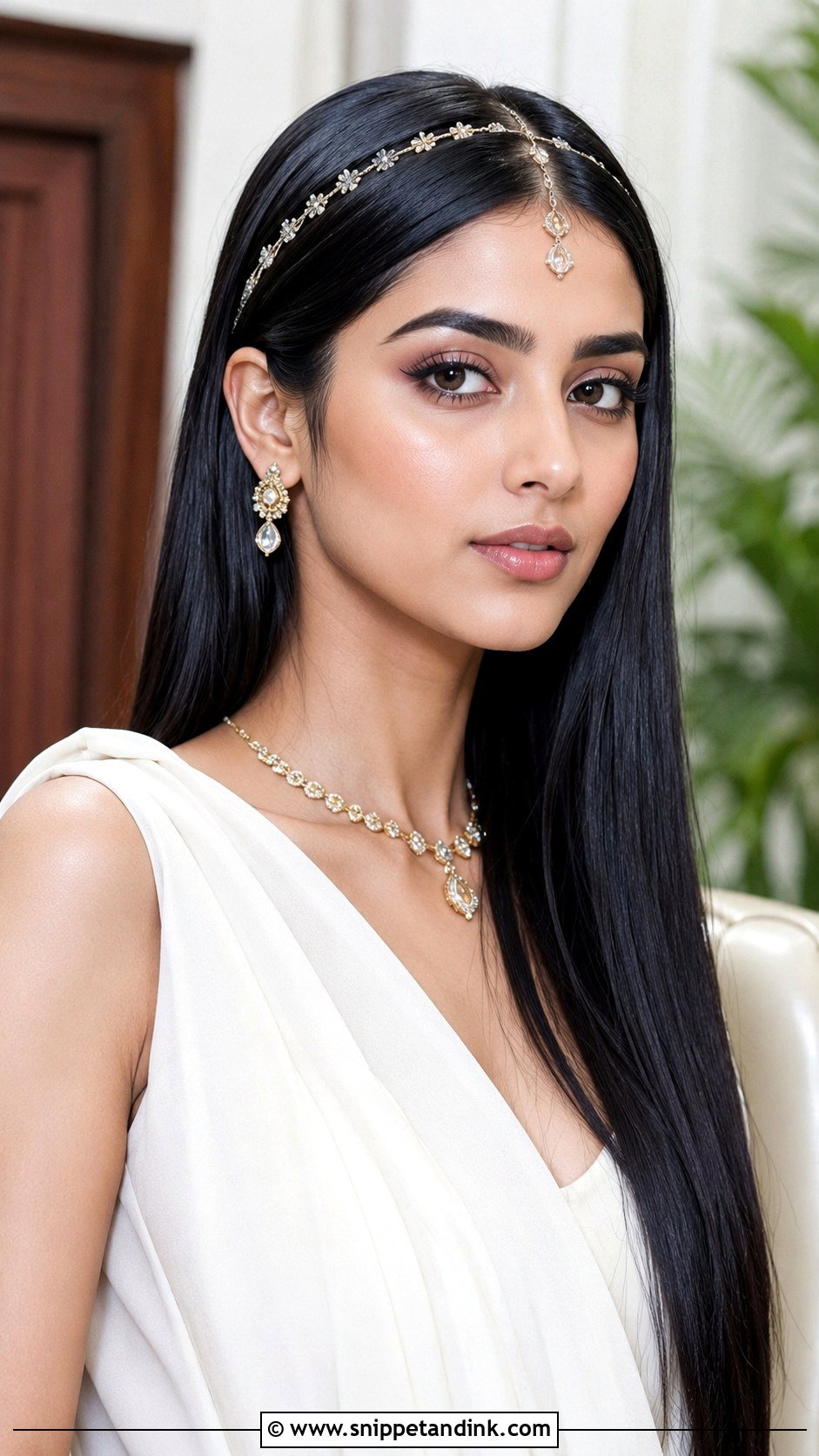 Sleek Straight Hair for Marriage Function - Snippet and Ink - 25 Hair Styles for Marriage Function
