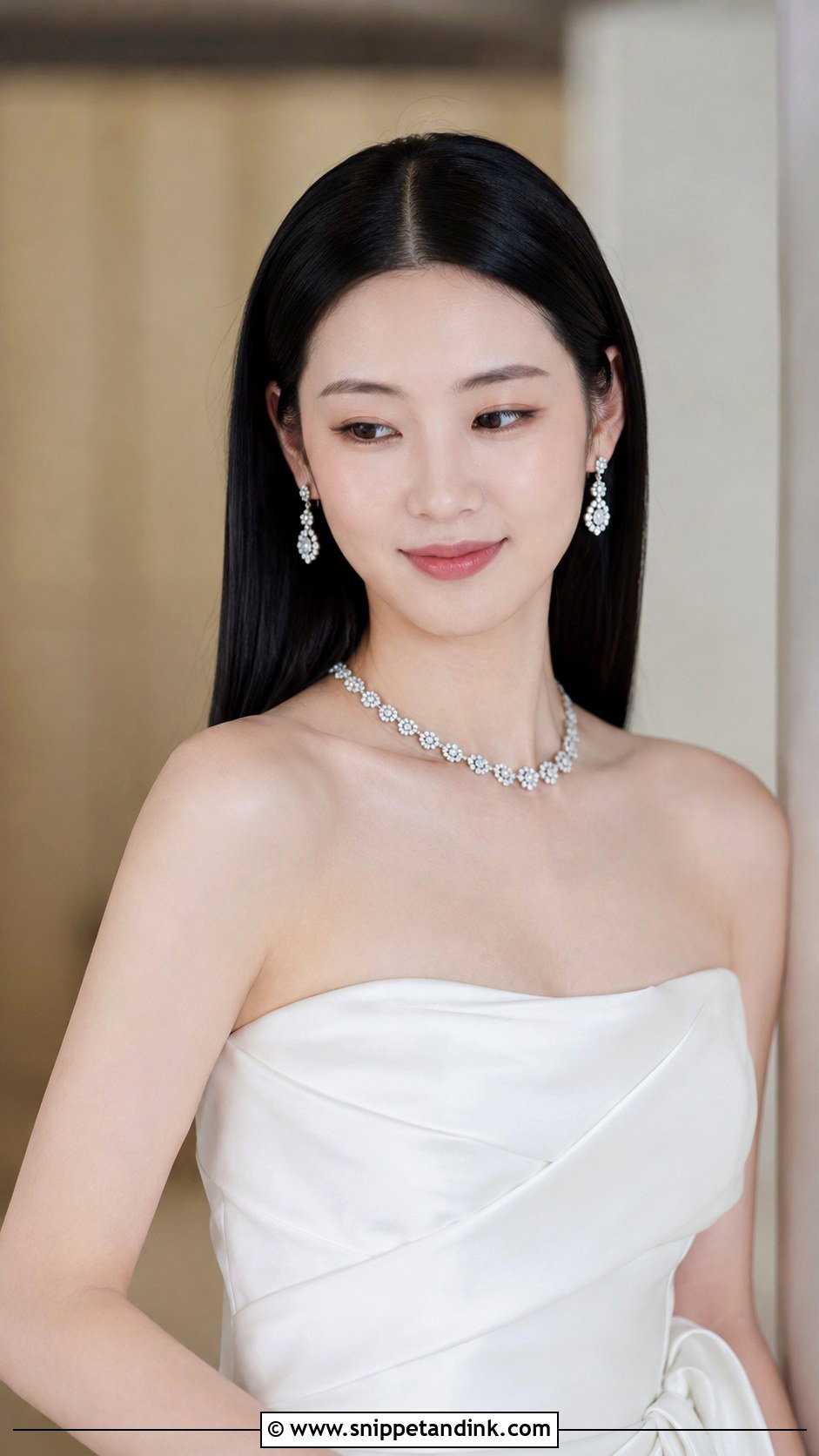 Sleek Straight Hair for Wedding - Snippet and Ink - 20 Simple Hair for Wedding Ideas