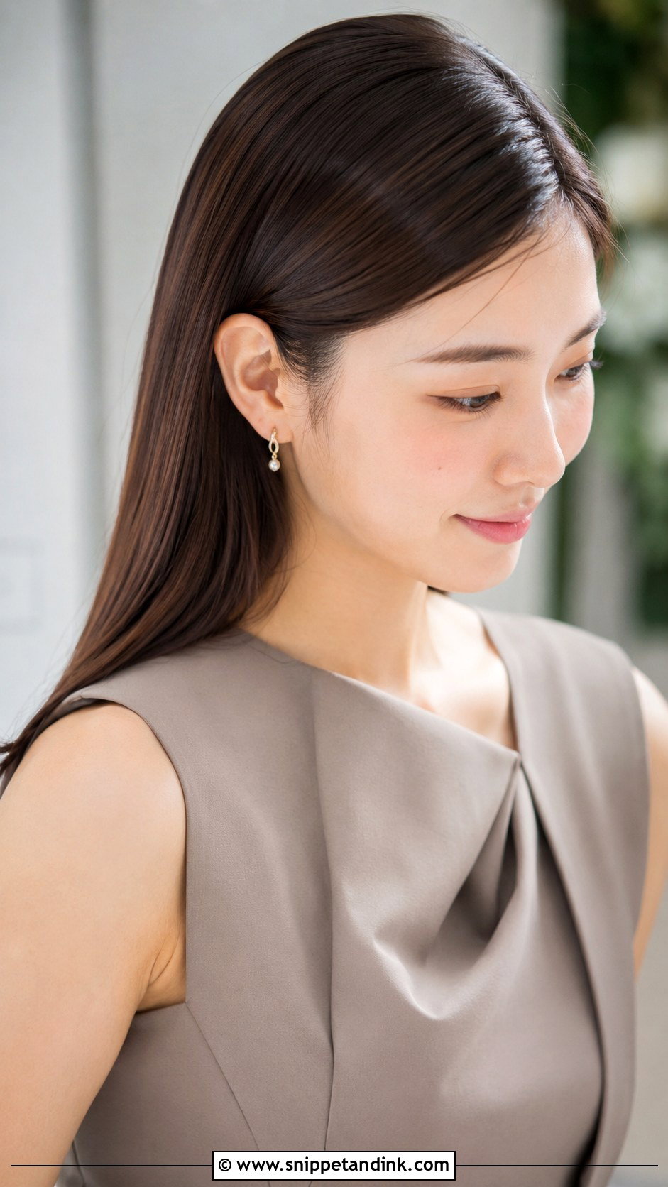 Sleek Straight Hair for a Wedding Guest - Snippet and Ink - 25 Hair Styles for a Wedding Guest