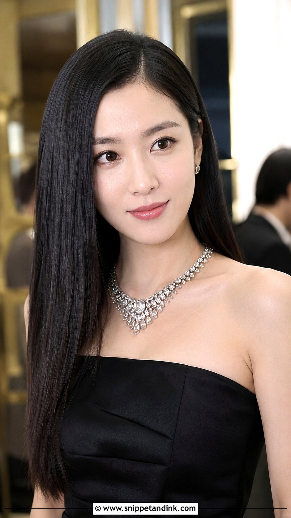 Sleek Straight Hairstyle for Reception - Snippet and Ink - 25 Hairstyle for Marriage Function Ideas