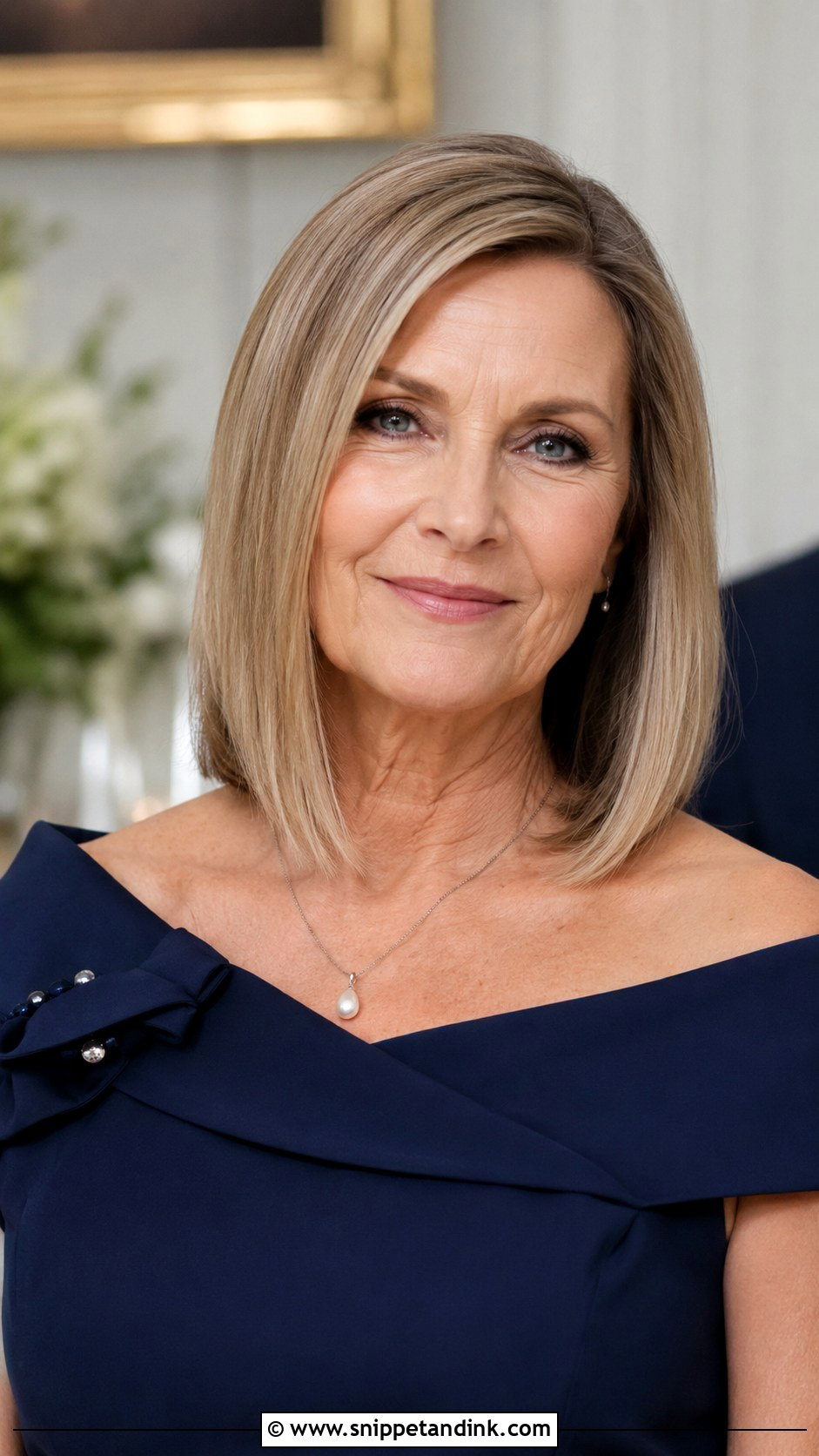 Sleek Straight Lob Haircut - Snippet and Ink - 20 Mother of Groom Hairstyles Over 50