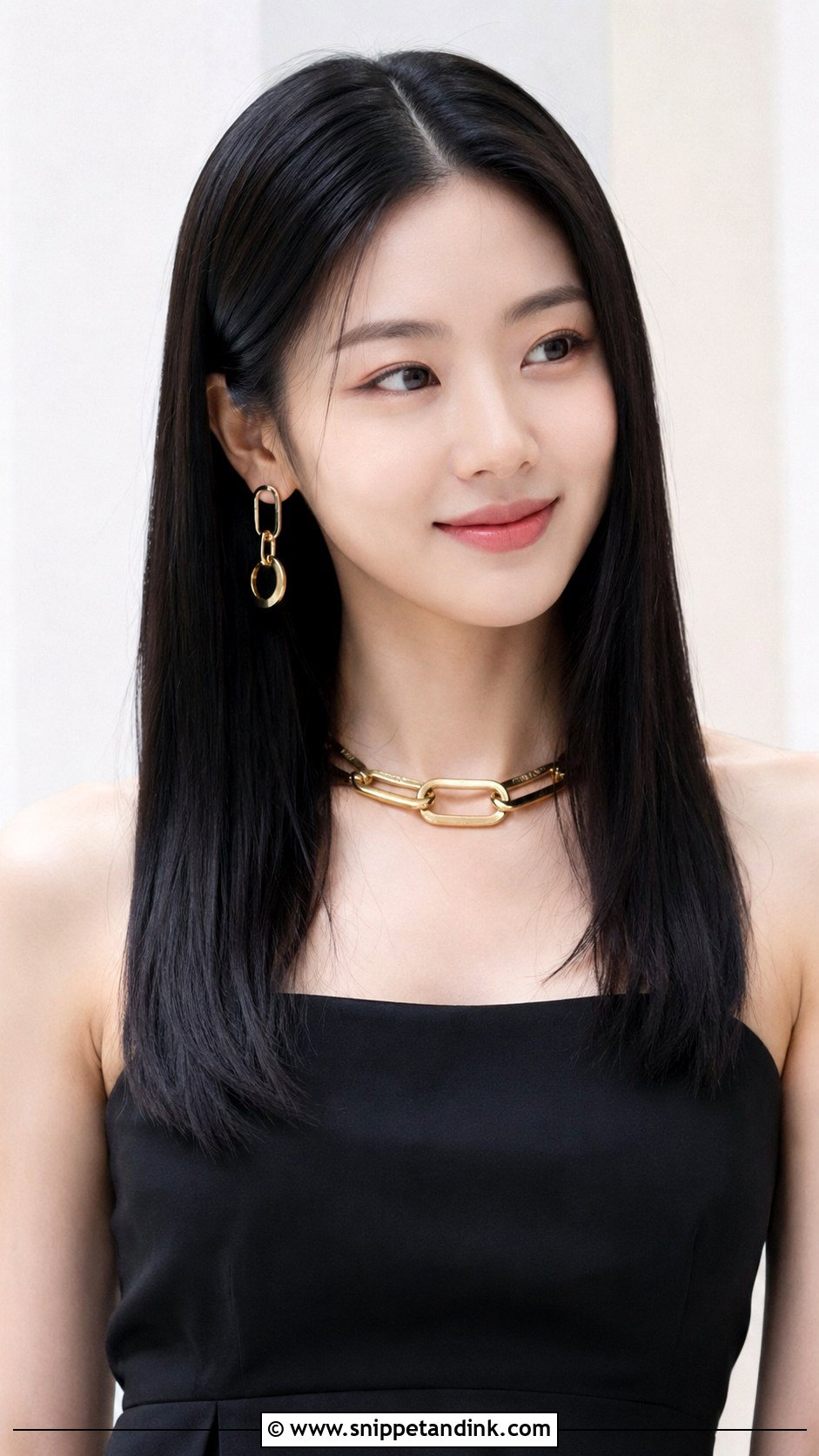 Sleek Straight Open Hair for Engagement - Snippet and Ink - 20 Simple Hairstyle for Engagement Ideas
