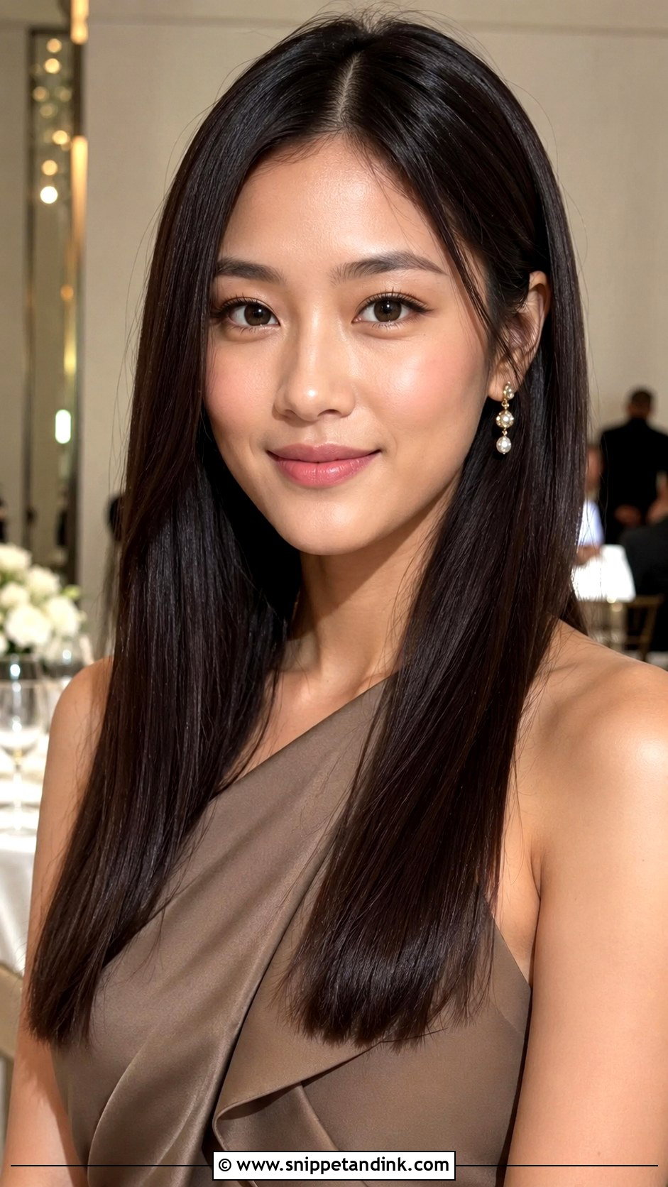 Sleek Straight Wedding Guest Hair Down - Snippet and Ink - 15 Wedding Guest Hair Down Style Ideas