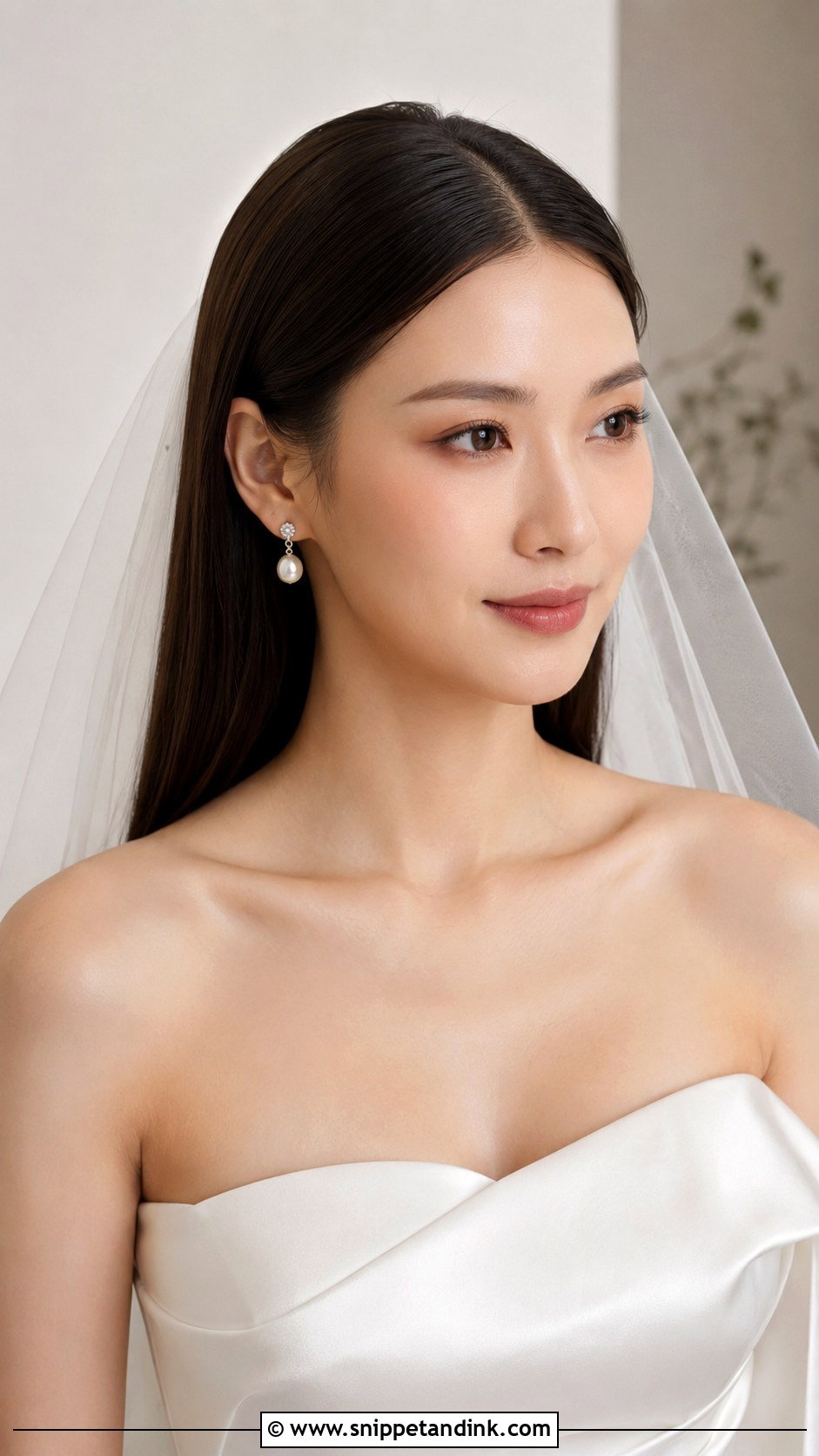 Sleek Straight Wedding Hair - Snippet and Ink - 15 Slick Wedding Hairstyles