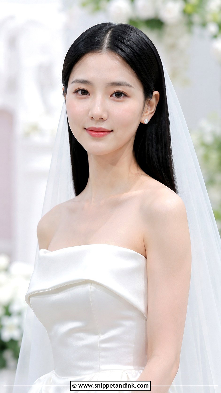 Sleek Straight Wedding Hair - Snippet and Ink - 25 Hair Looks for Wedding