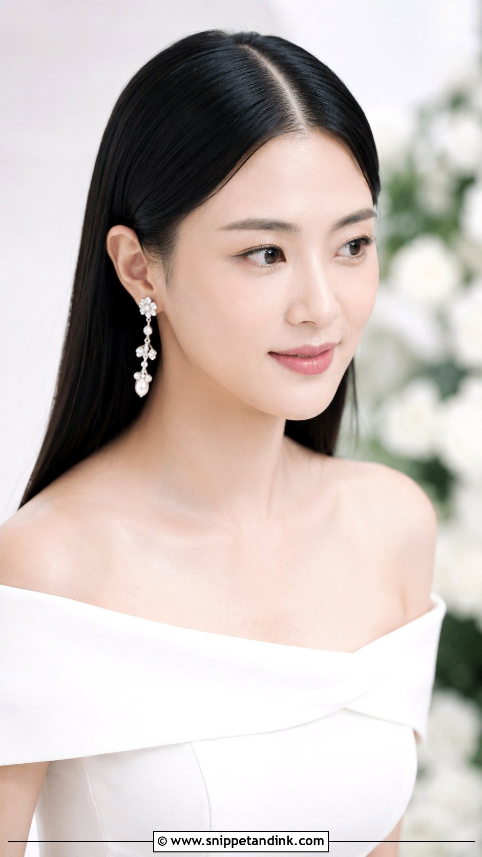 Sleek Straight Wedding Hair - Snippet and Ink - 30 Easy Wedding Hairstyles