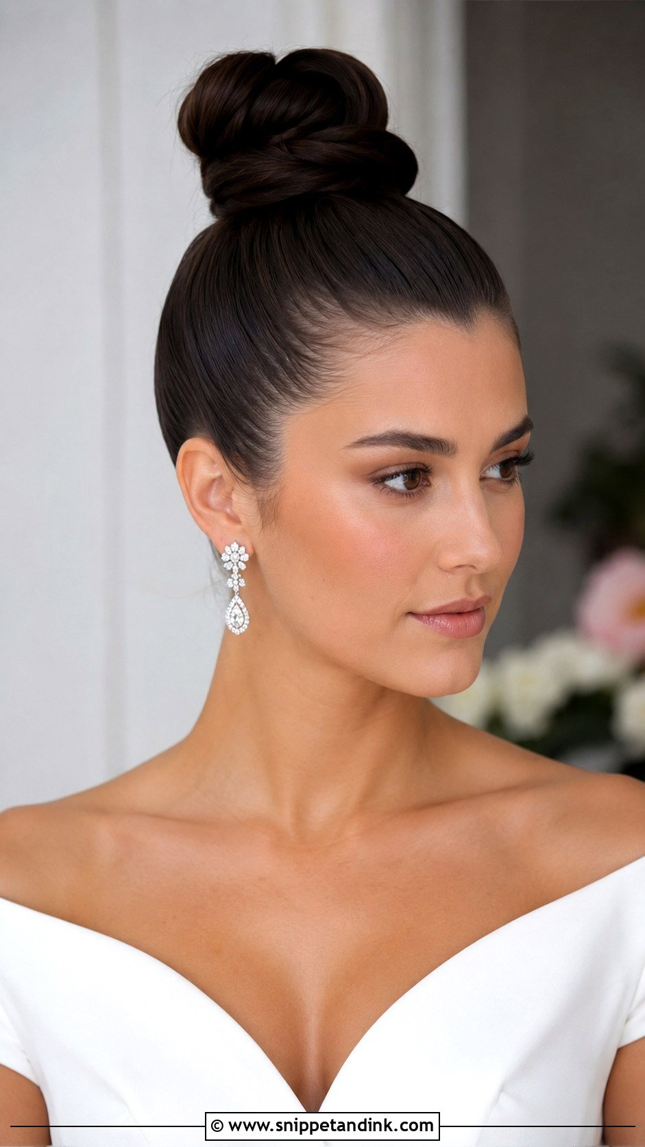 Sleek Top Knot - Snippet and Ink - 30 Bridal Hair Buns