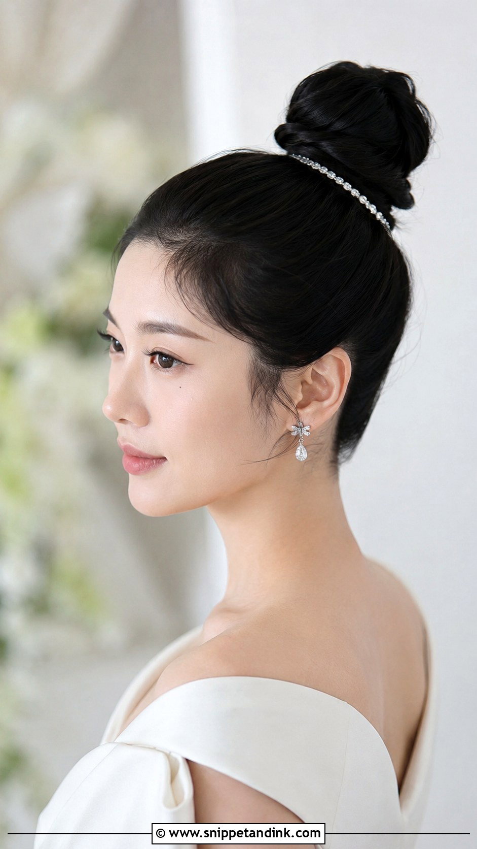 Sleek Top Knot Wedding Updo - Snippet and Ink - 20 Up Do Wedding Hairstyles