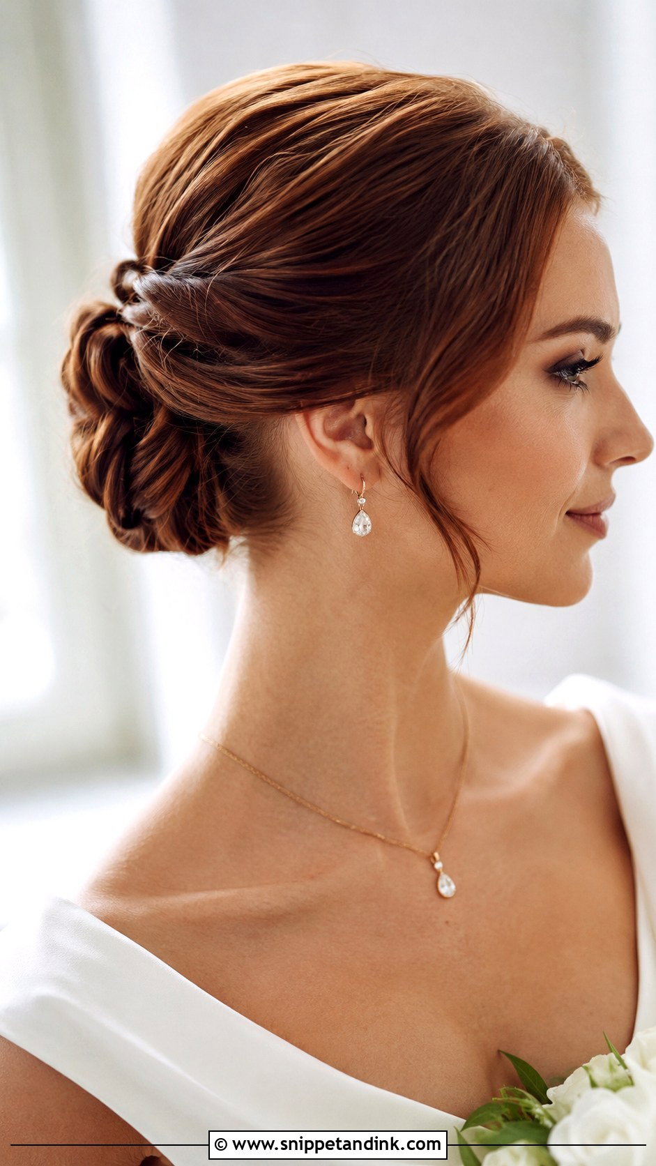 Sleek Twisted Updo - Snippet and Ink - 25 Sleek Wedding Hair Ideas