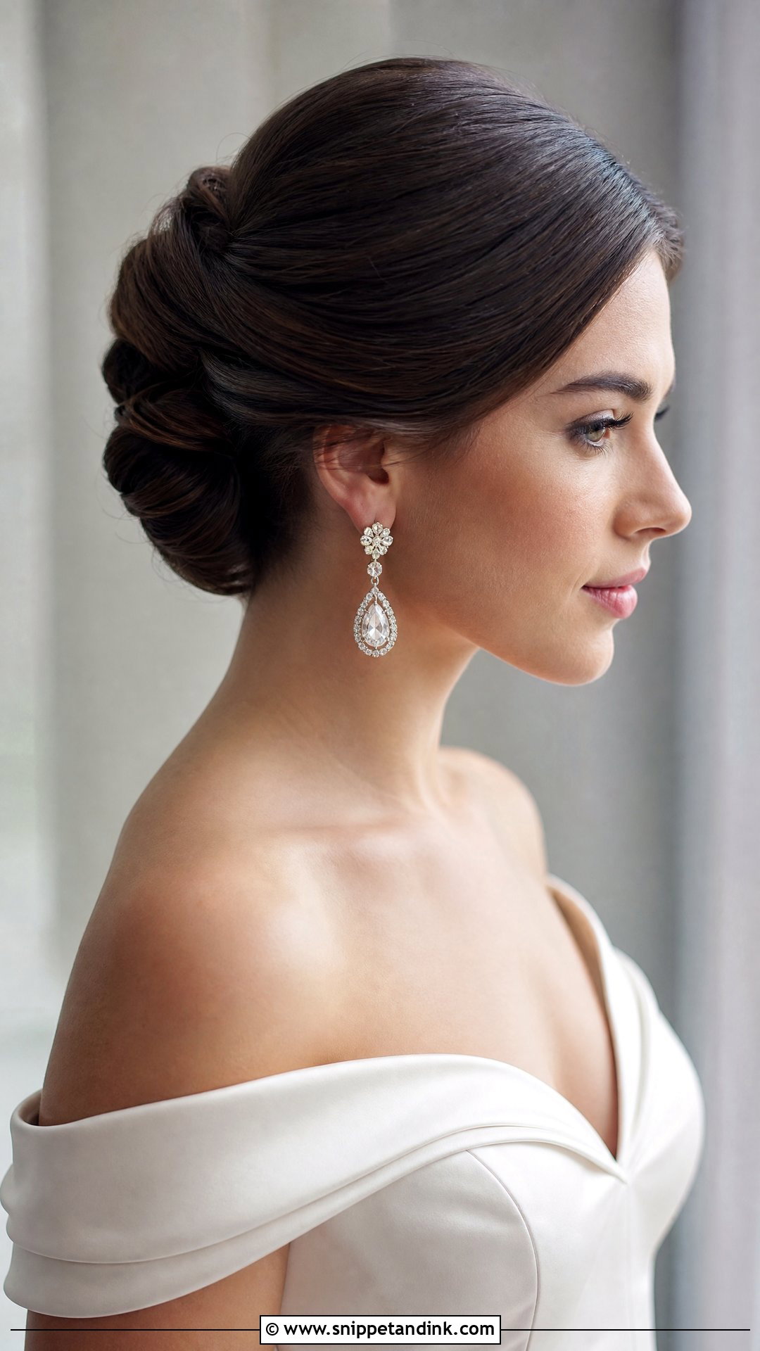 Sleek Twisted Updo - Snippet and Ink - 20 Sleek Bridal Hair Ideas