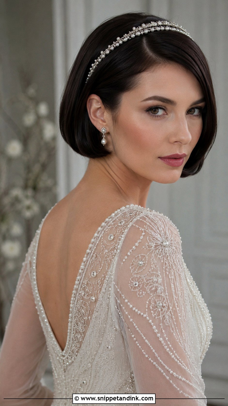 Sleek Vintage Bob Hairstyle - Snippet and Ink - 25 Vintage Wedding Hairstyles